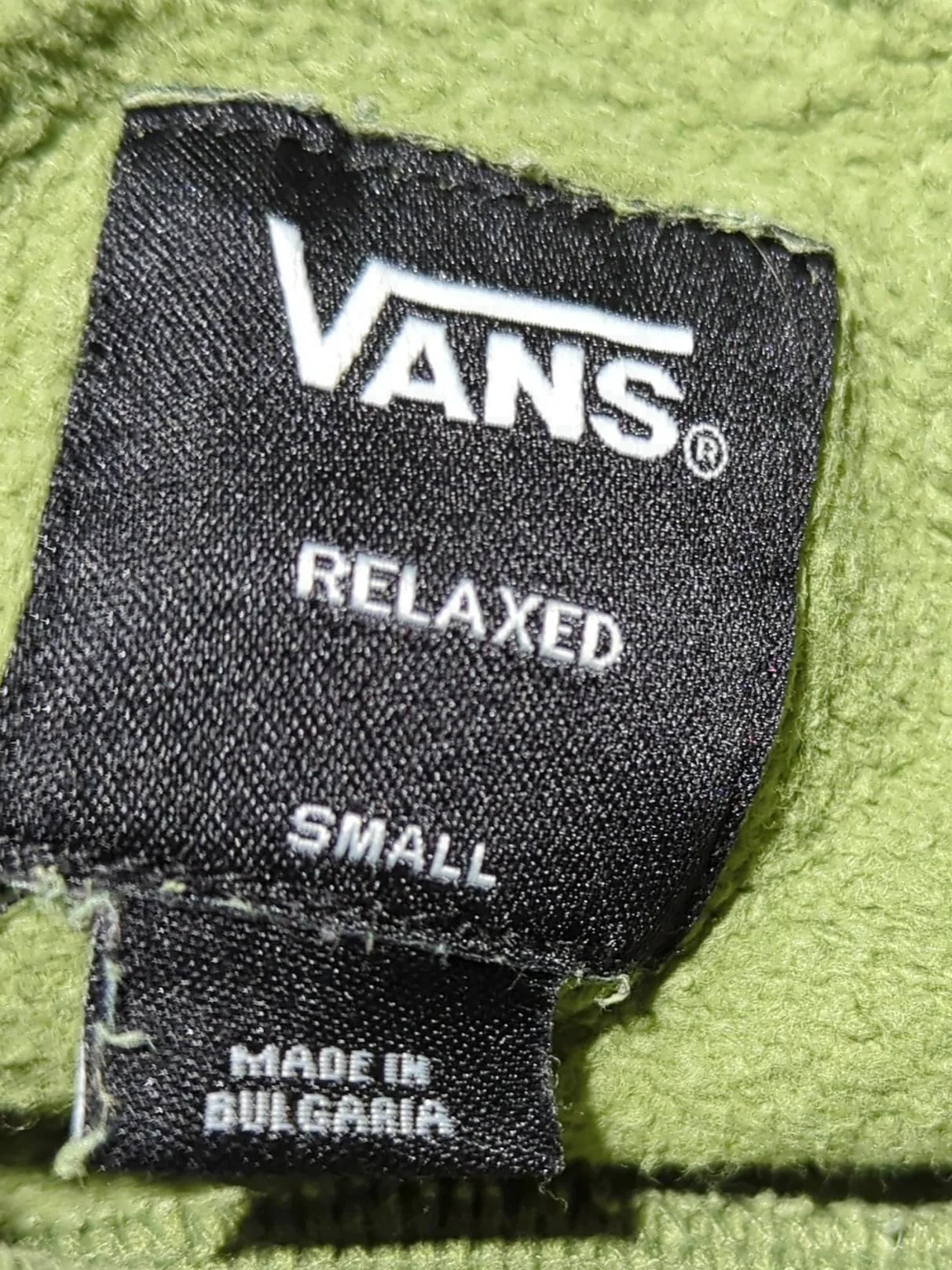 Vans Men's Hoodie S Green 100% Cotton Pullover - Image 6