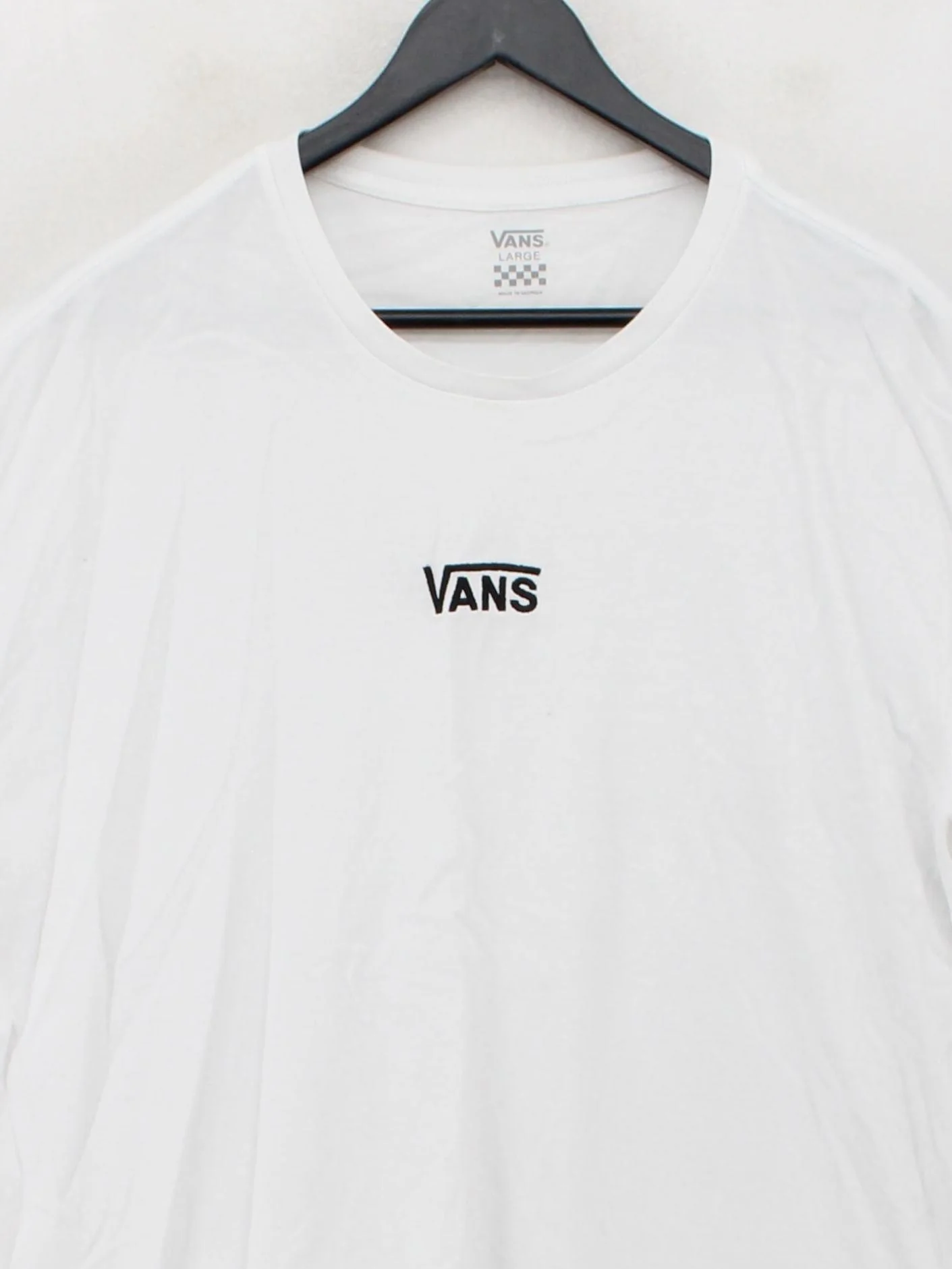 Vans Men's T-Shirt L White Graphic 100% Cotton Basic - Image 3
