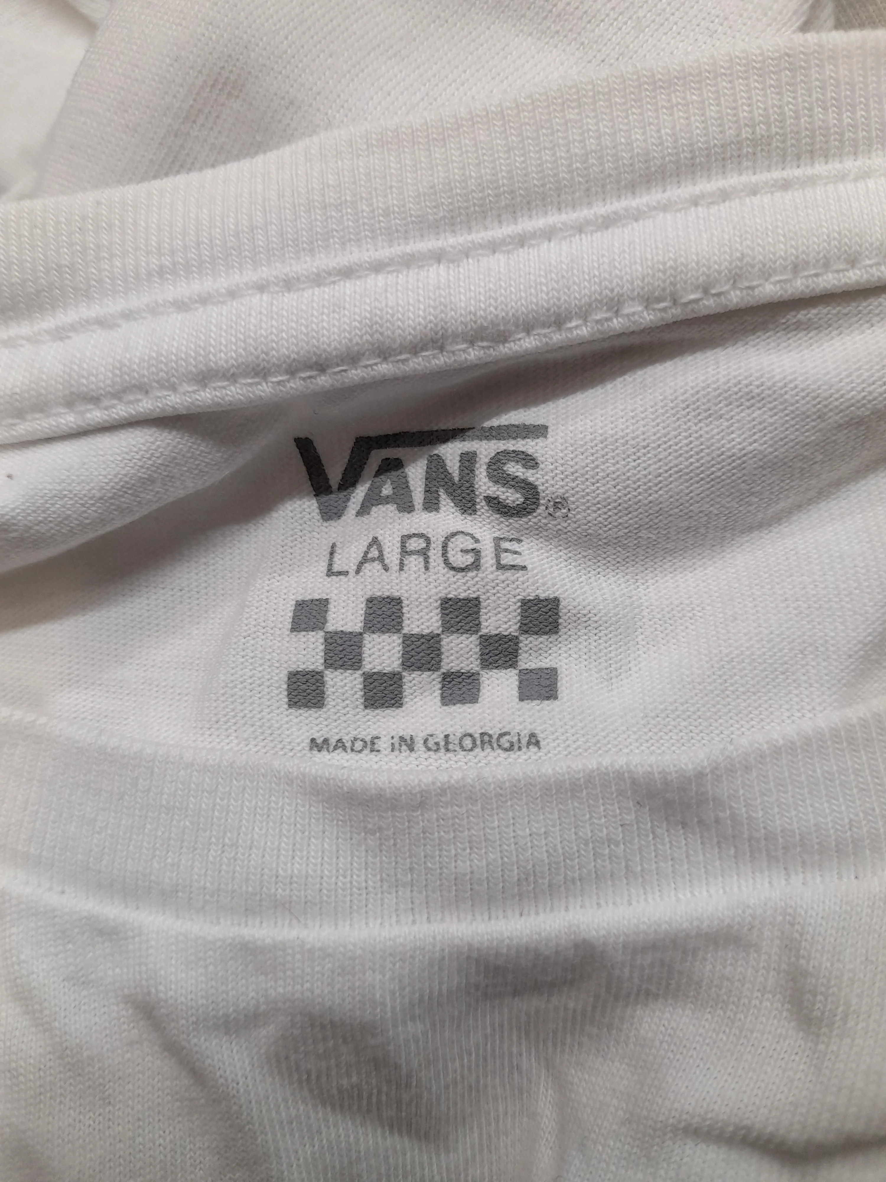 Vans Men's T-Shirt L White Graphic 100% Cotton Basic - Image 5
