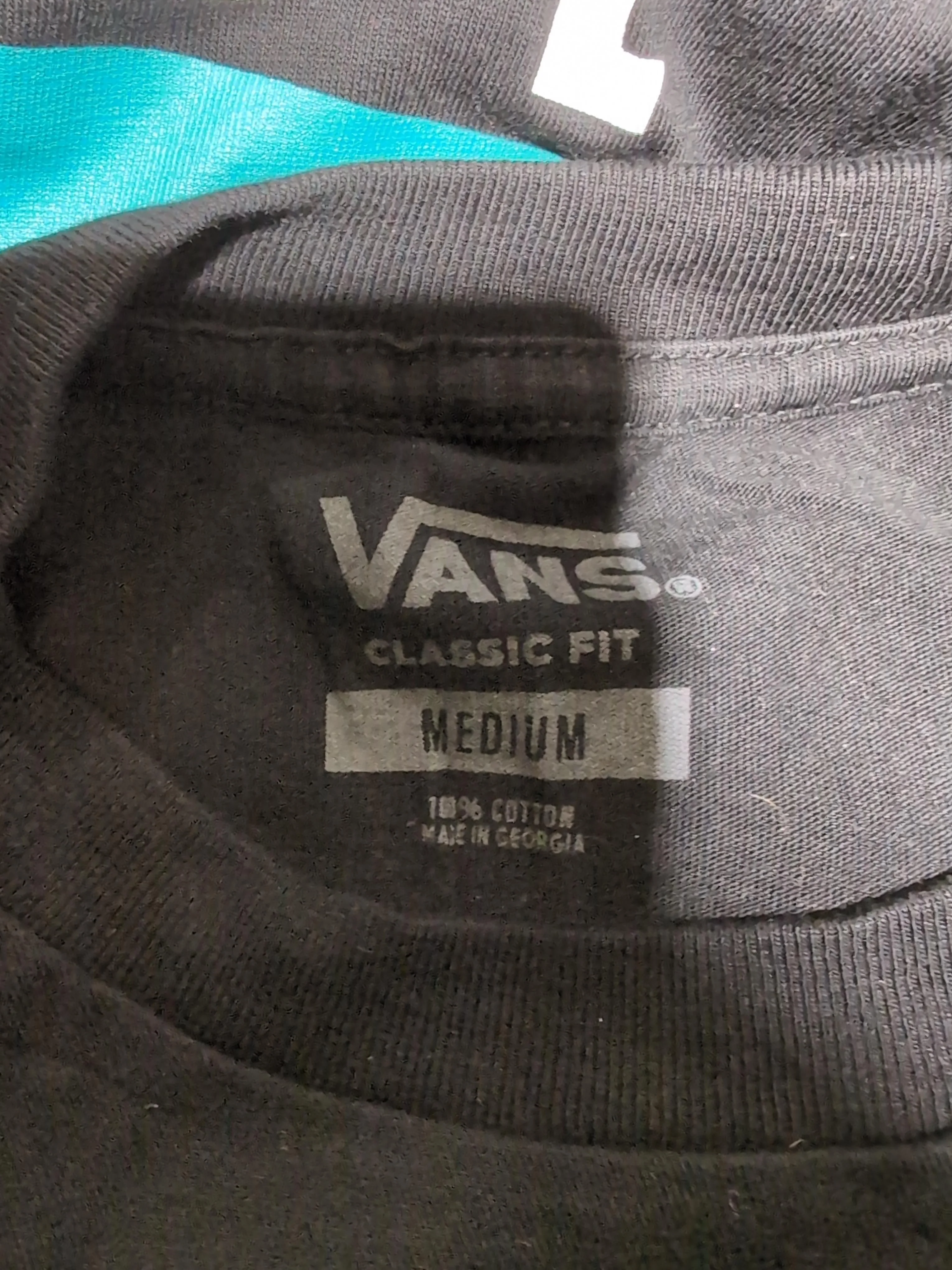 Vans Men's T-Shirt M Black Graphic 100% Cotton Basic - Image 6