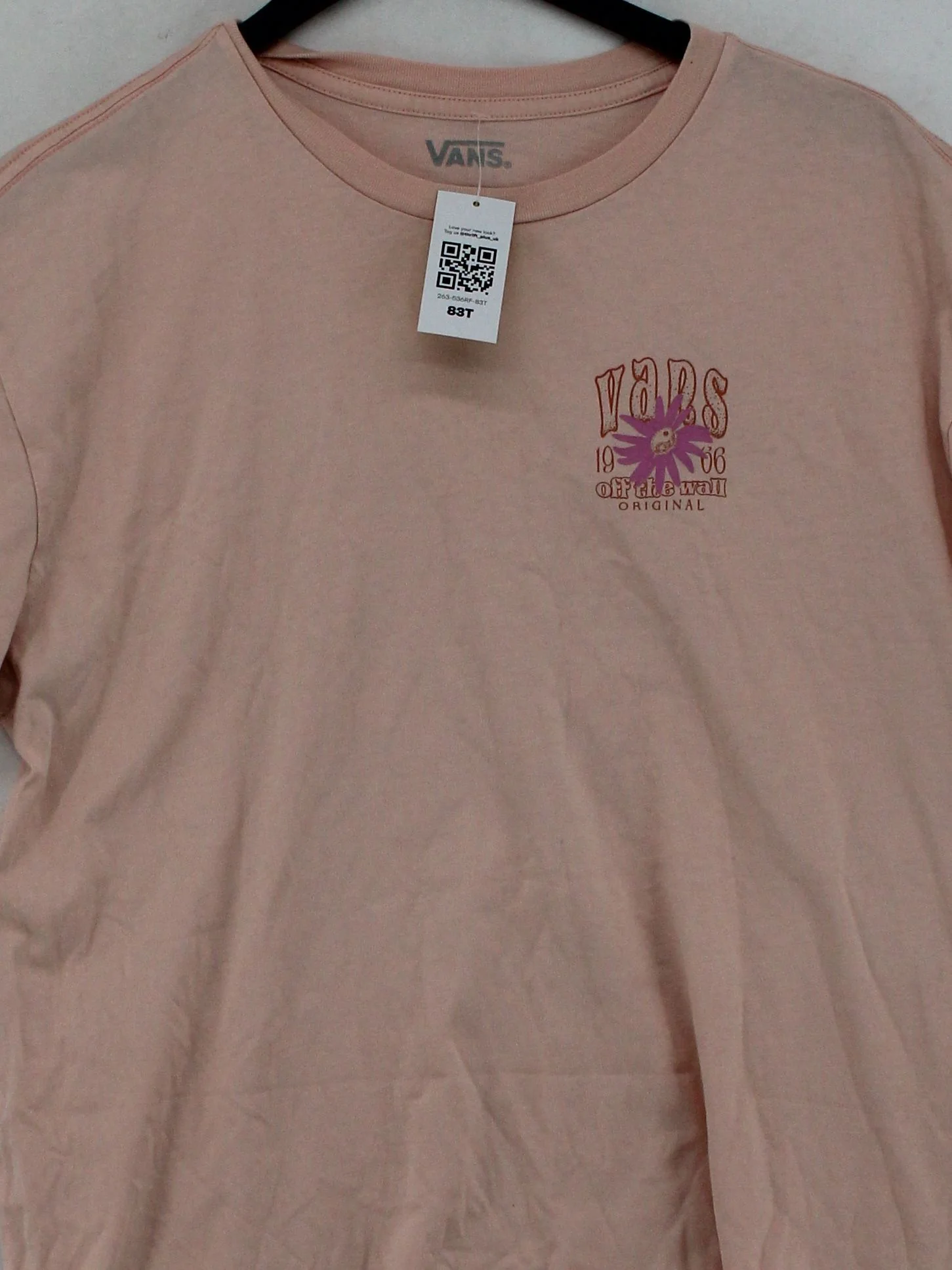 Vans Men's T-Shirt M Cream Graphic 100% Cotton Basic - Image 3