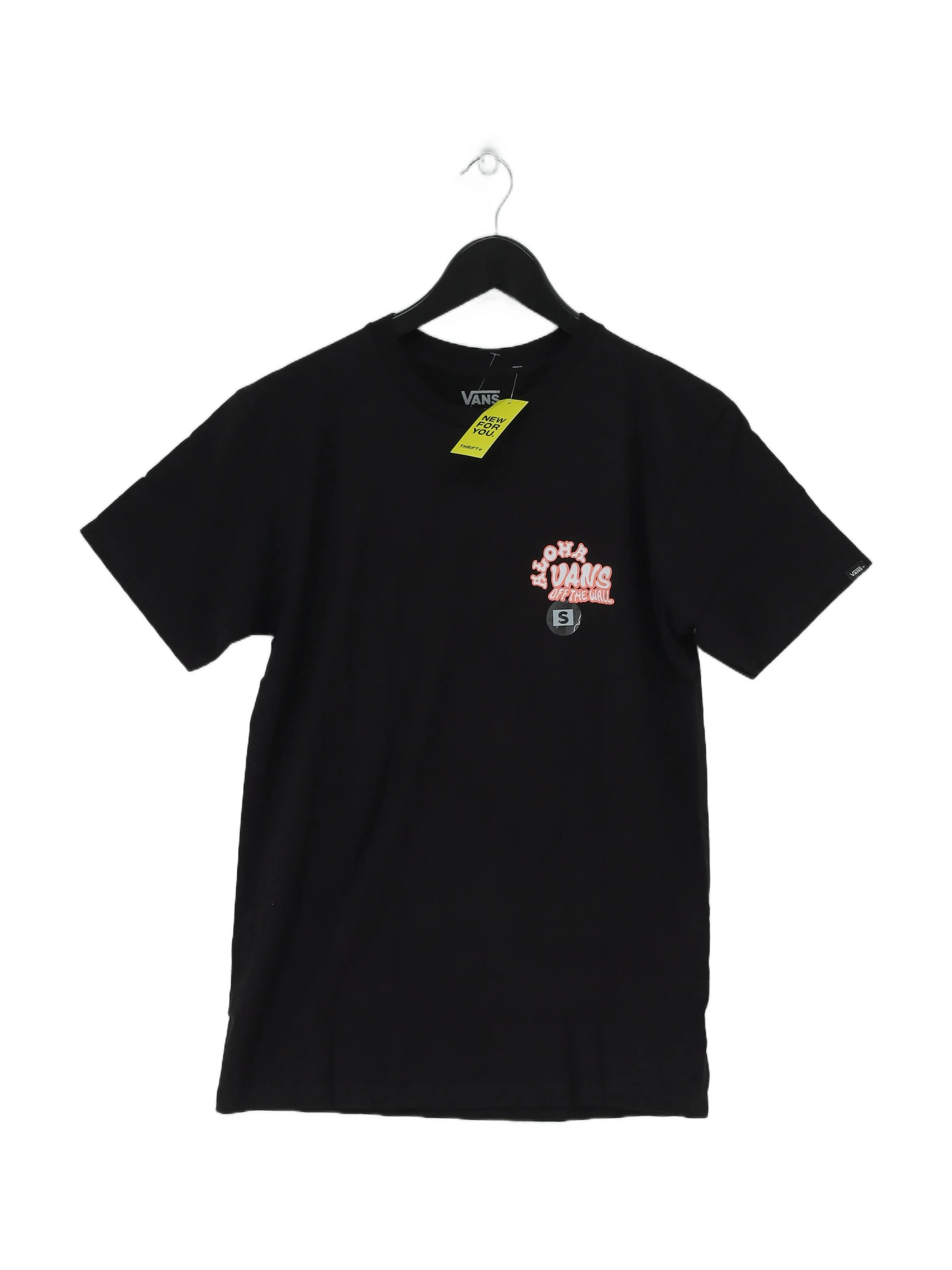 Vans Men's T-Shirt S Black Graphic 100% Cotton Basic New with tags