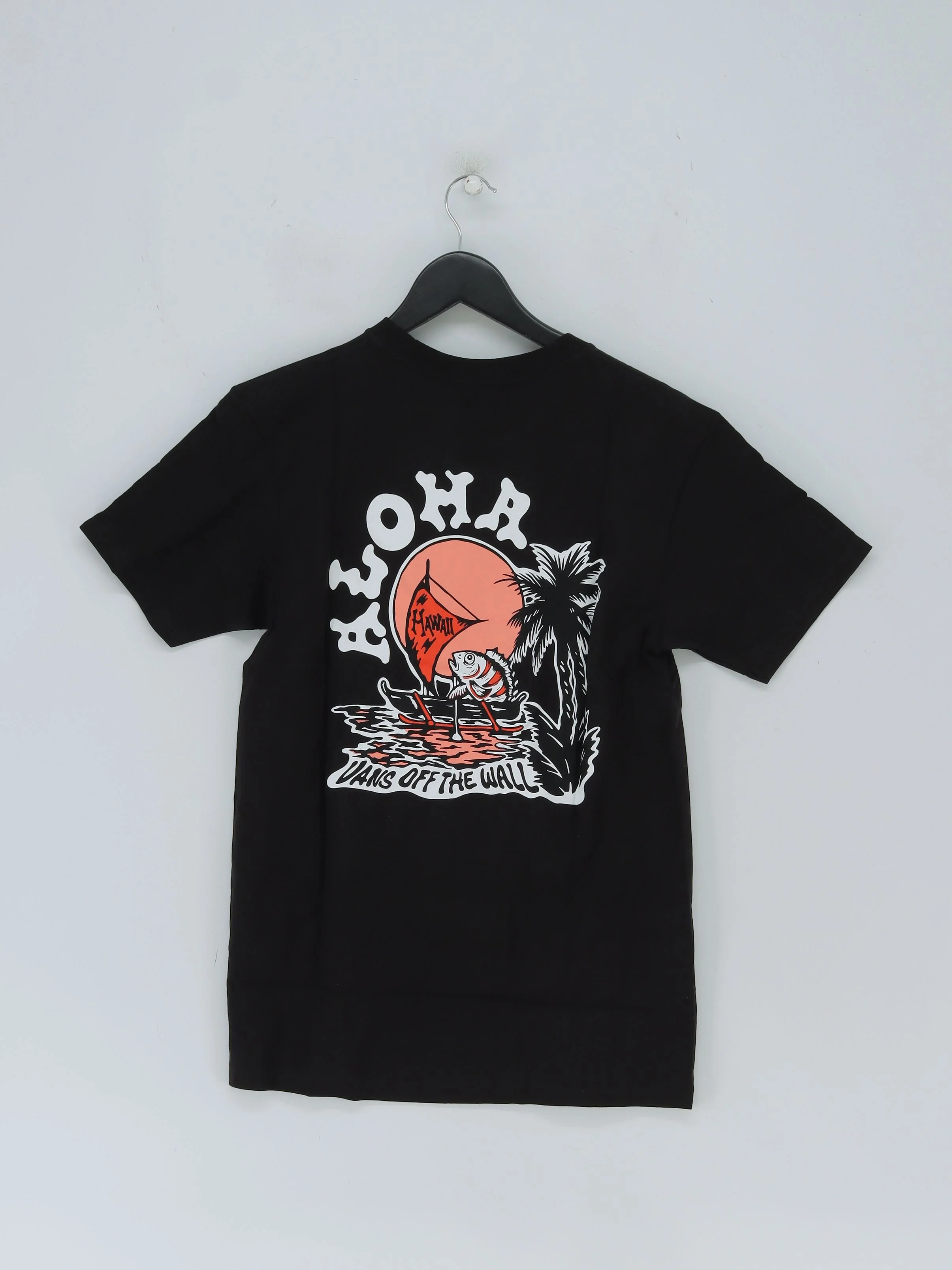 Vans Men's T-Shirt S Black Graphic 100% Cotton Basic New with tags - Image 2