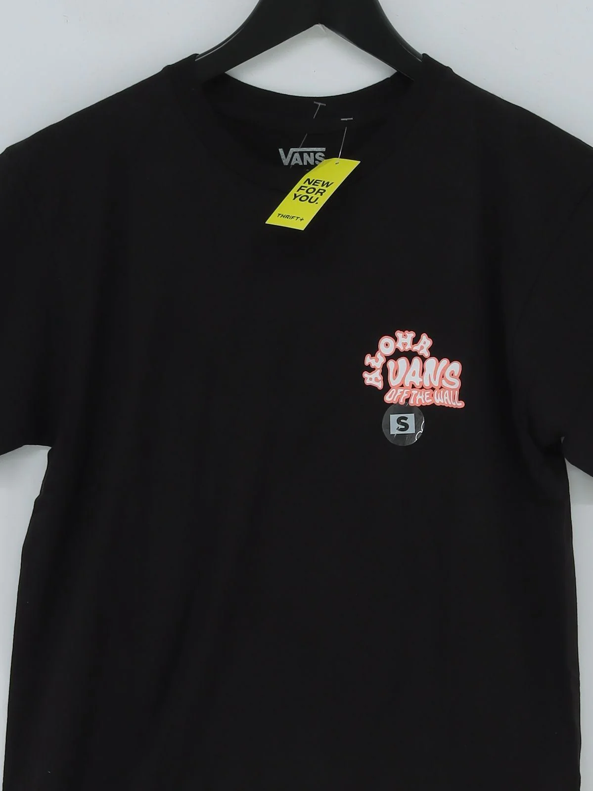 Vans Men's T-Shirt S Black Graphic 100% Cotton Basic New with tags - Image 3
