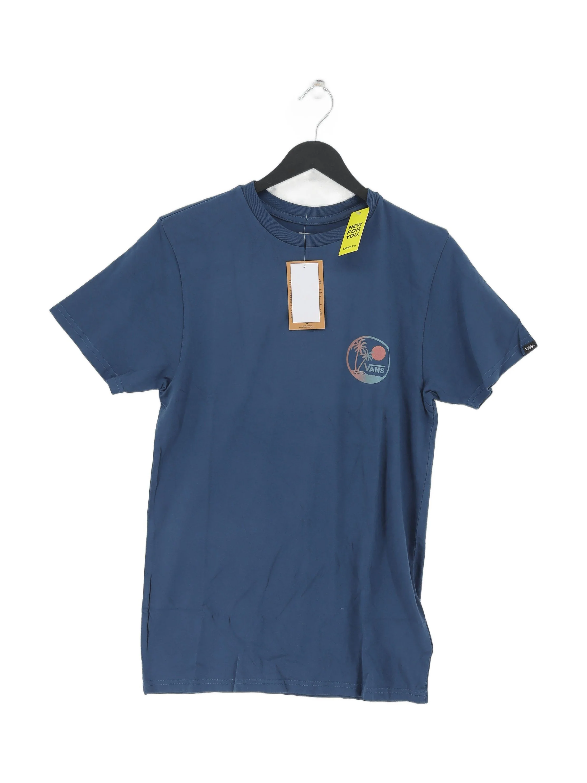 Vans Men's T-Shirt S Blue Graphic 100% Cotton Basic New with tags