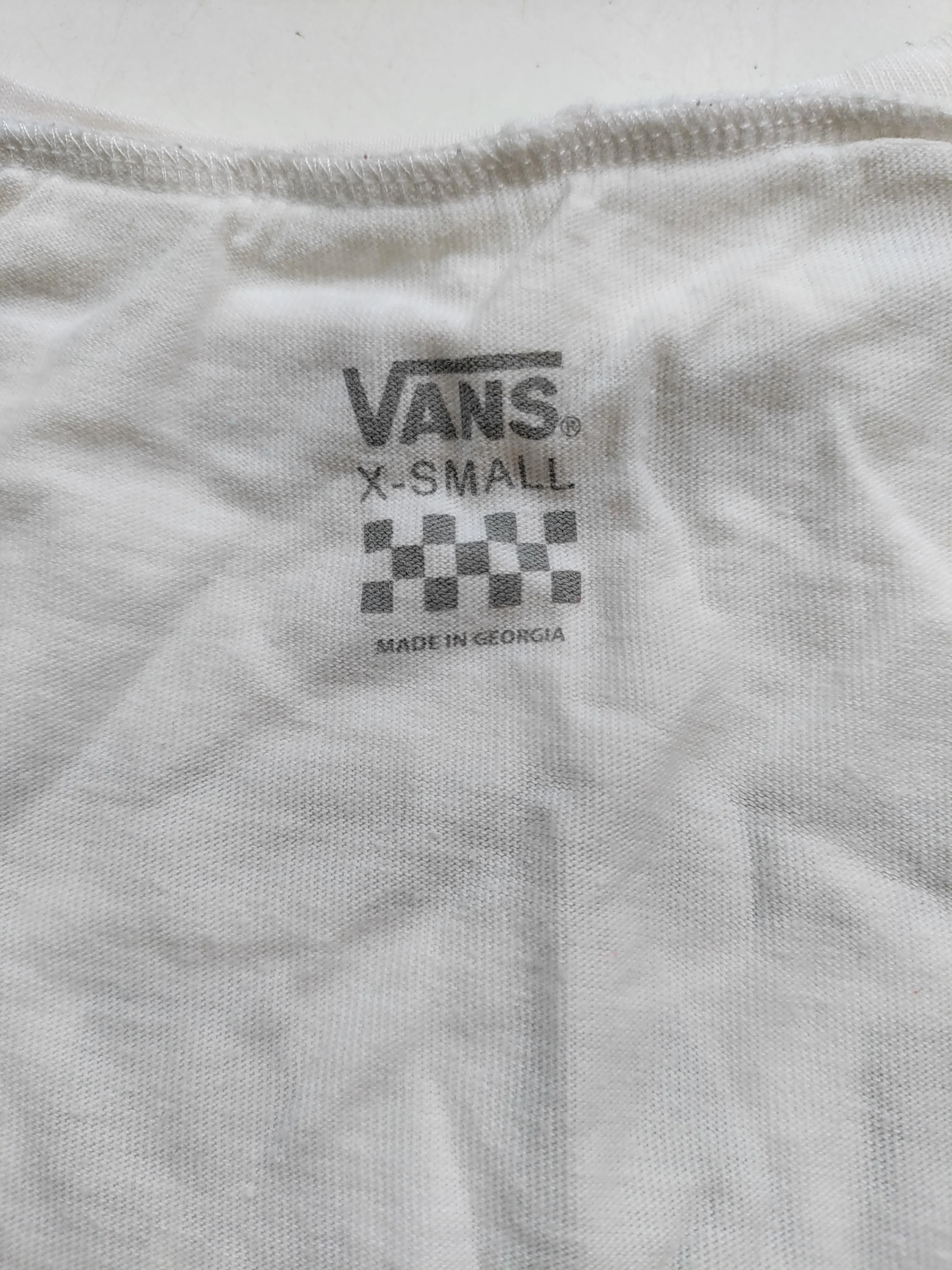 Vans Men's T-Shirt XS White Graphic 100% Other Basic - Image 5