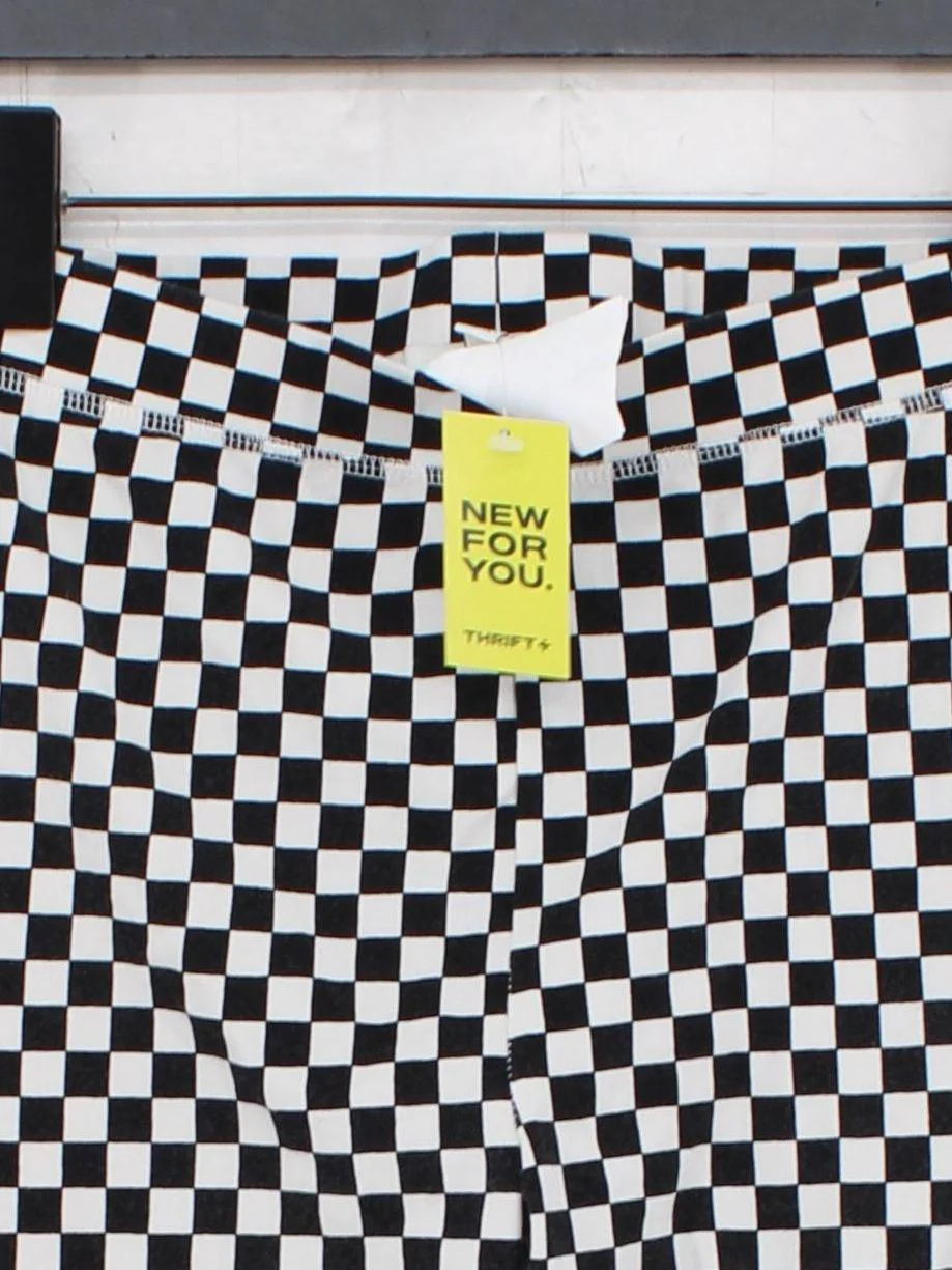 Vans Women's Shorts L Multi Checkered Cotton with Elastane Sweat - Image 3