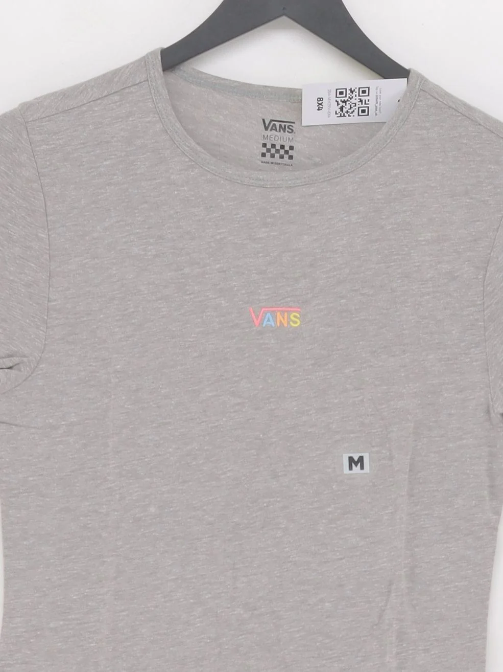 Vans Women's T-Shirt M Grey Polyester with Cotton, Viscose Basic New with tags - Image 3