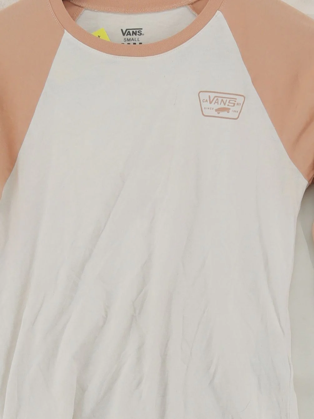 Vans Women's T-Shirt S White 100% Cotton Short Sleeve Round Neck Basic - Image 3