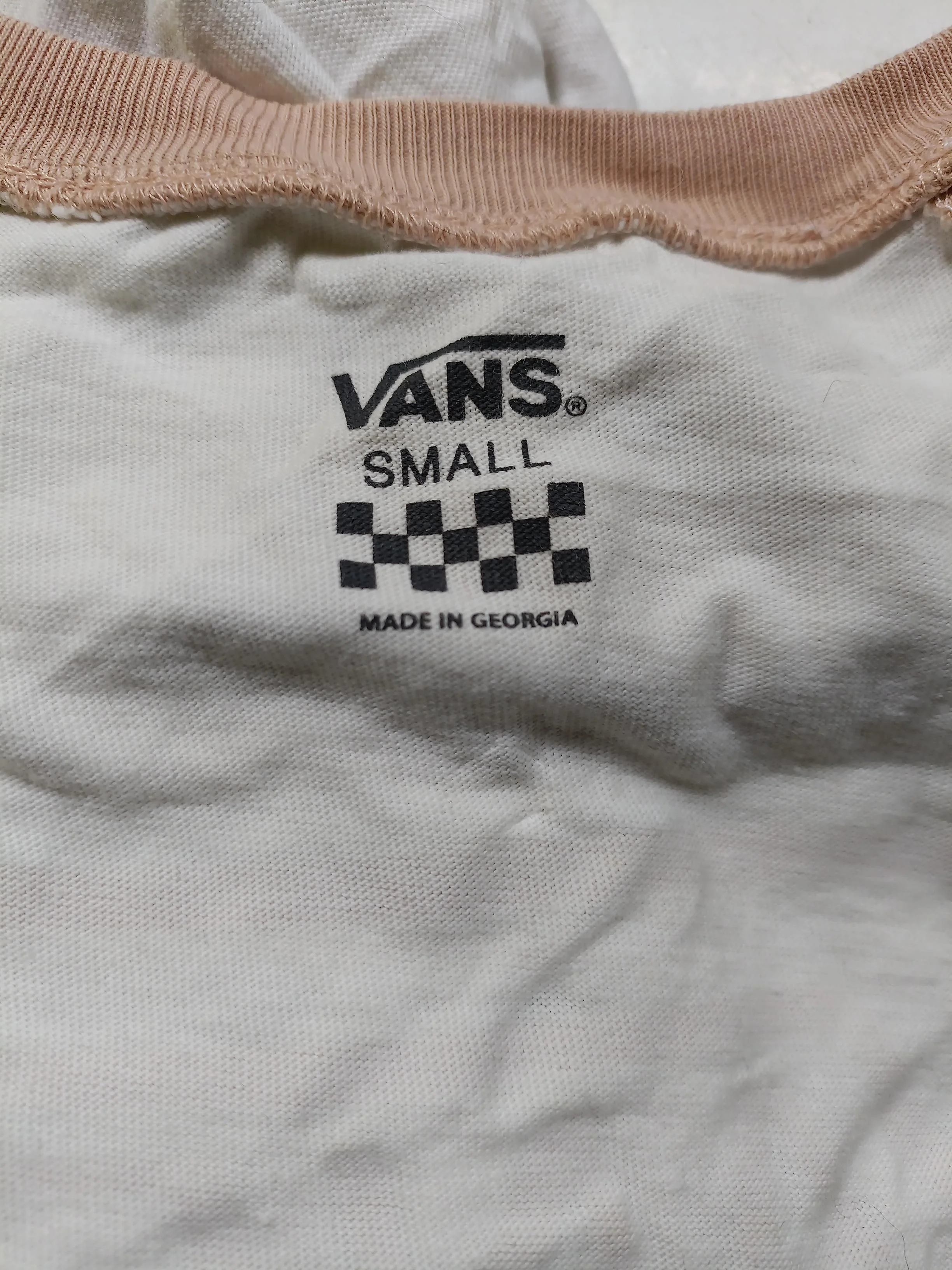 Vans Women's T-Shirt S White 100% Cotton Short Sleeve Round Neck Basic - Image 6