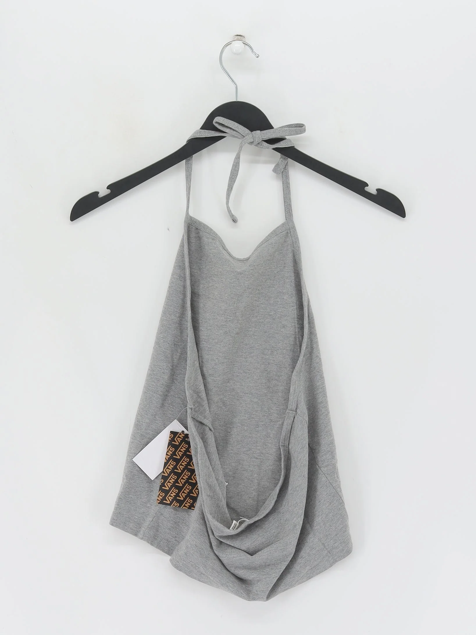 Vans Women's Top M Grey Cotton with Elastane Cropped New with tags - Image 2