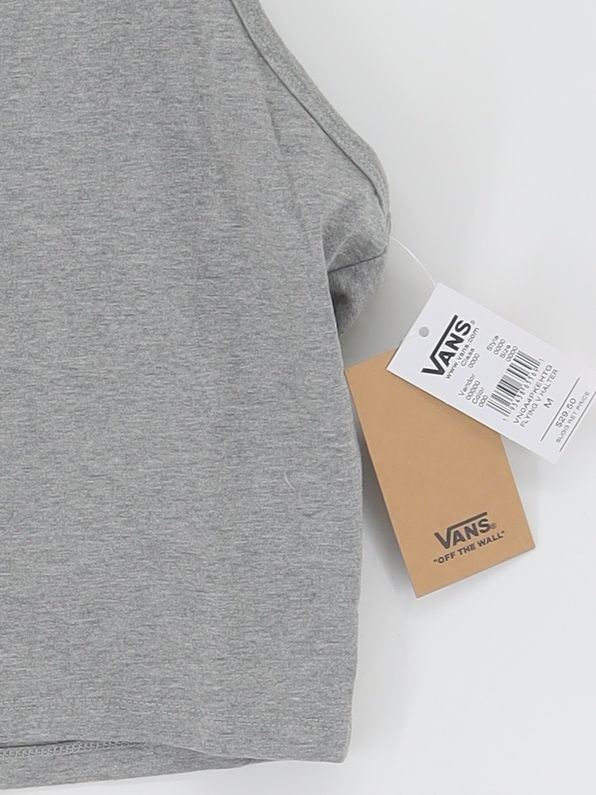 Vans Women's Top M Grey Cotton with Elastane Cropped New with tags - Image 4