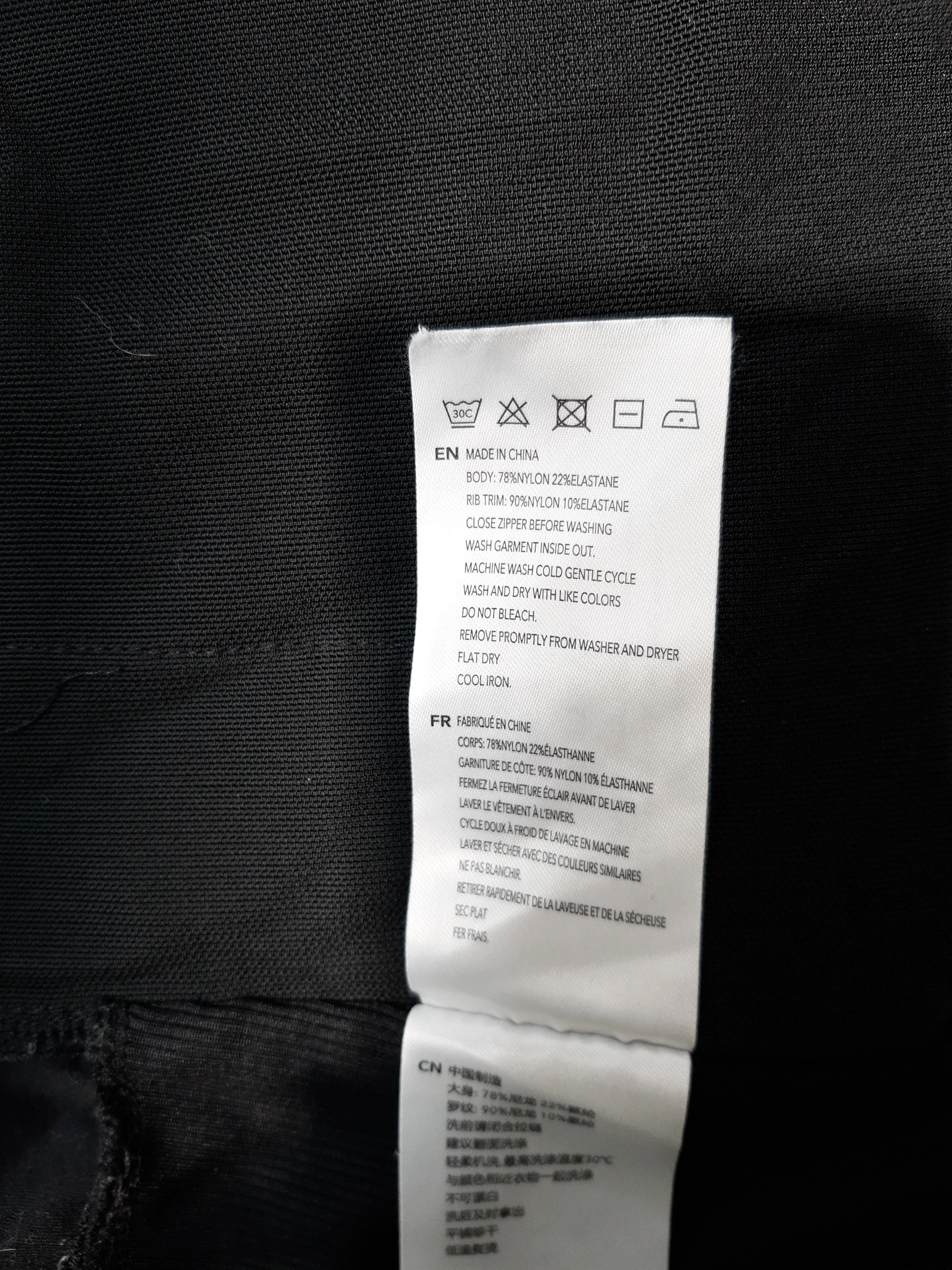 Varley Women's Hoodie M Black Nylon with Elastane Full Zip - Image 7