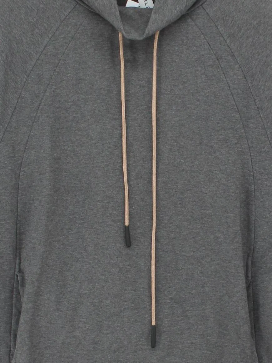 Varley Women's Hoodie S Grey Cotton with Elastane Pullover - Image 3