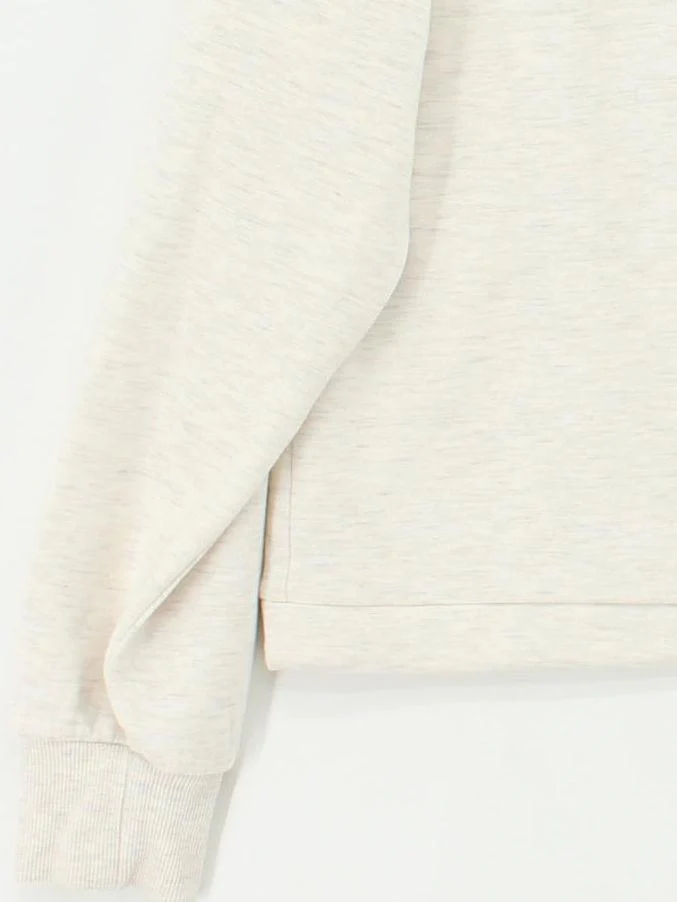 Varley Women's Hoodie XXL Cream Cotton with Polyester, Elastane Pullover - Image 4