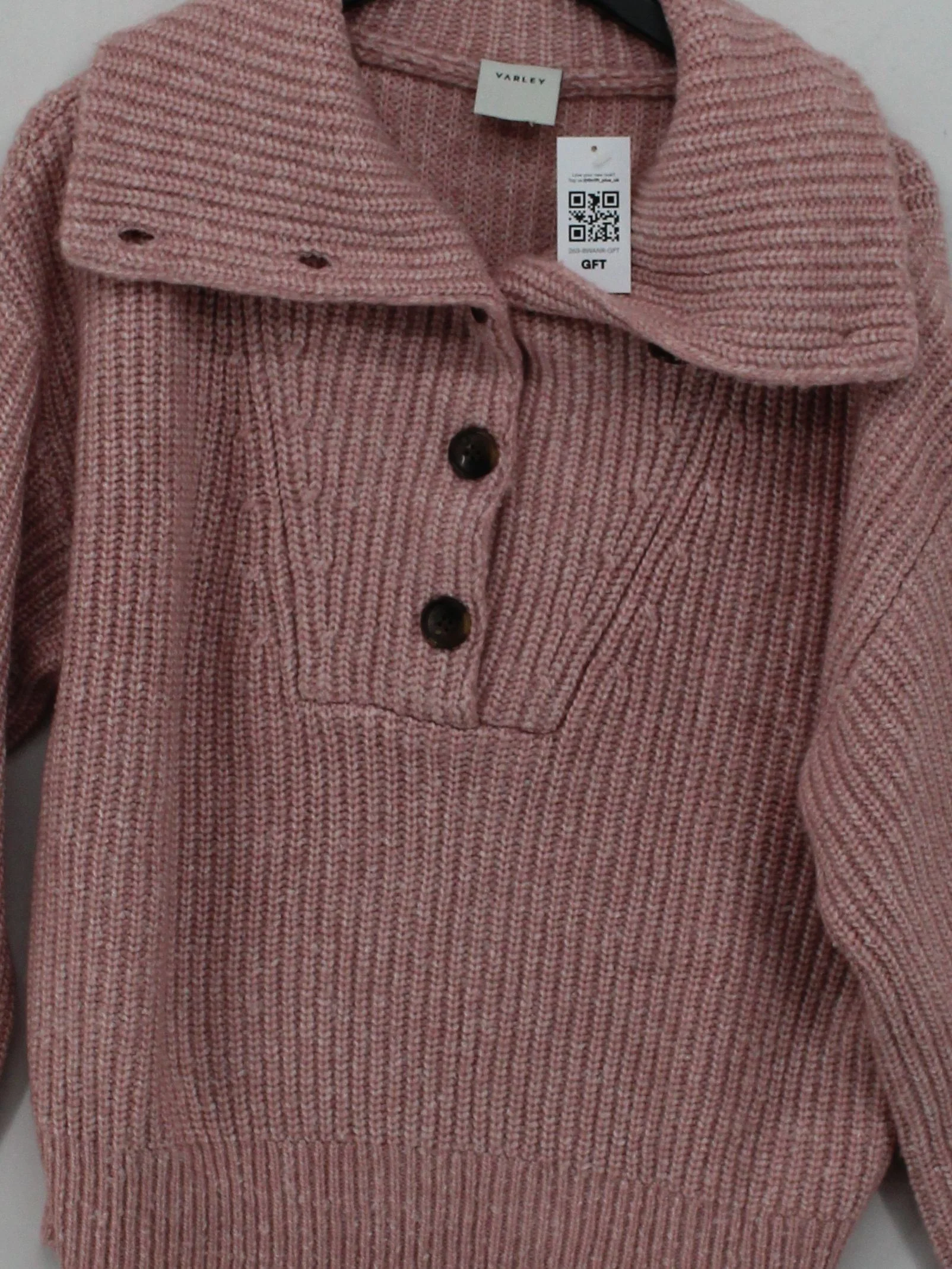 Varley Women's Jumper XL Pink Acrylic with Polyester, Nylon, Wool Pullover - Image 3