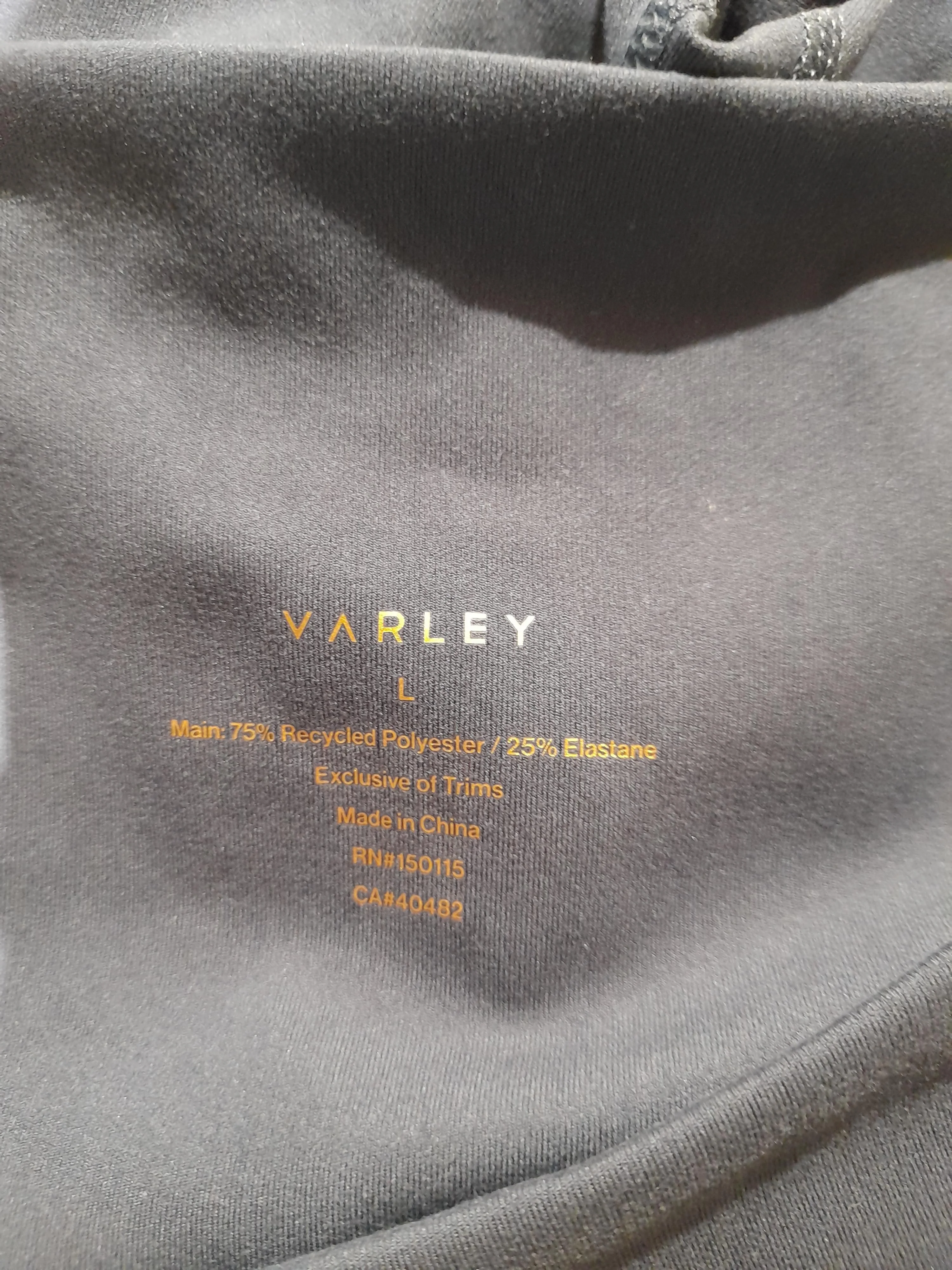 Varley Women's Leggings L Blue Polyester with Elastane Cropped - Image 5