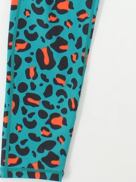 Varley Women's Leggings XL Multi Animal Print Polyester with Spandex Full length - Image 4