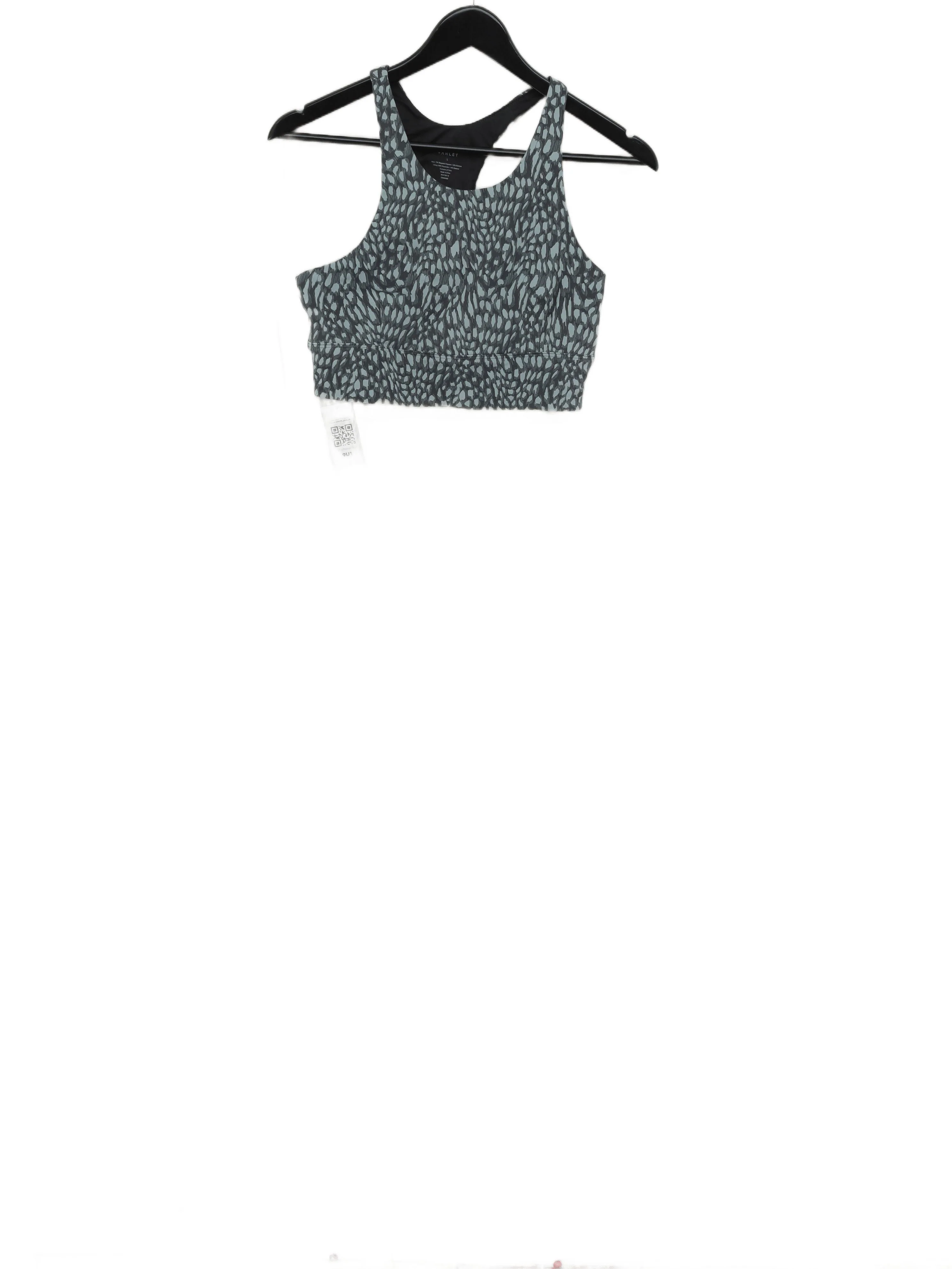 Varley Women's T-Shirt L Grey Graphic Polyester with Elastane Sleeveless Basic