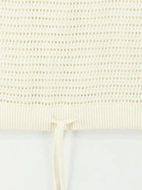 Varley Women's Top M Cream 100% Other Short Sleeve Round Neck Basic - Image 4