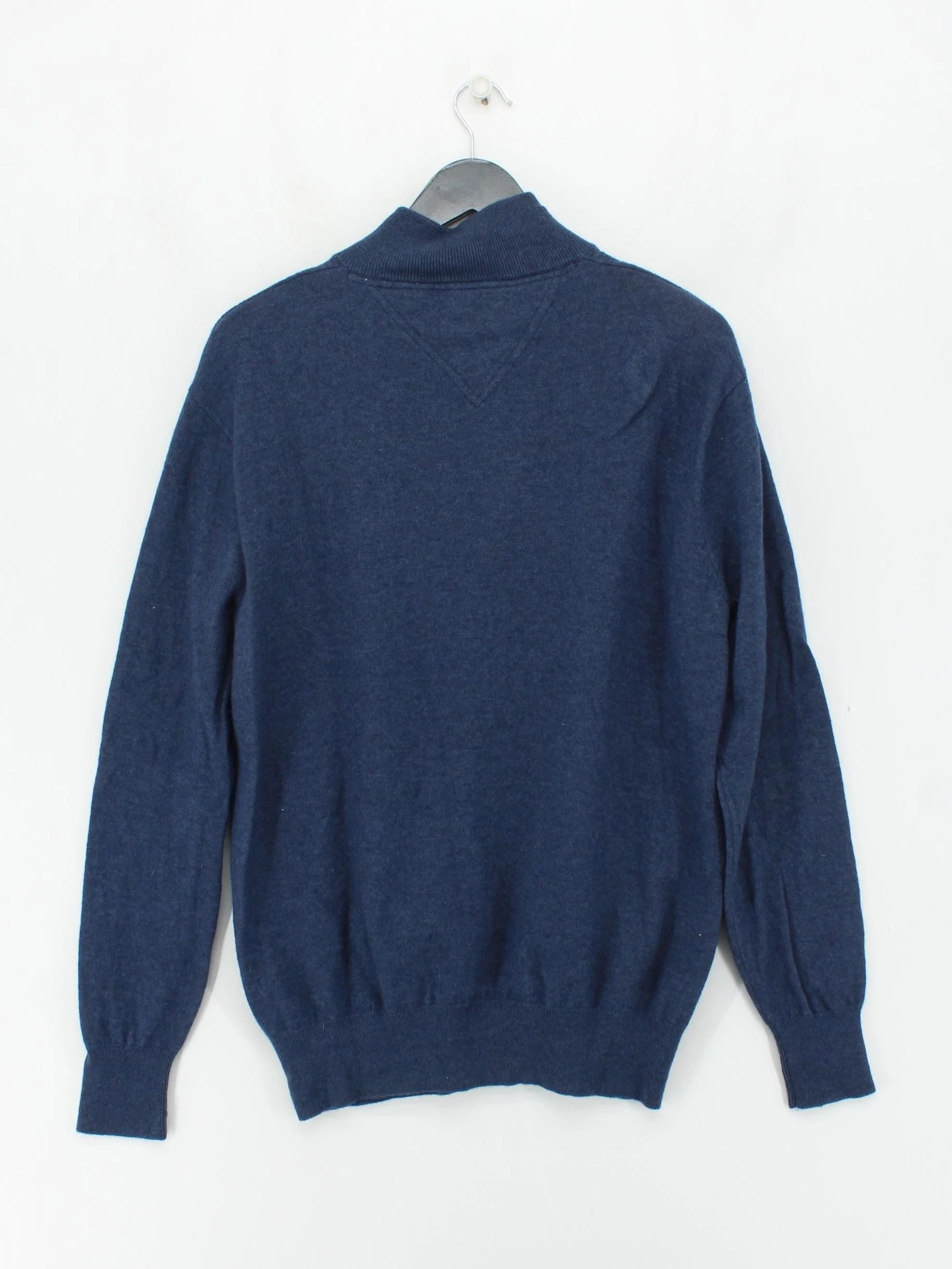 Vedoneire Men's Jumper L Blue Wool with Nylon High Neck Pullover - Image 2