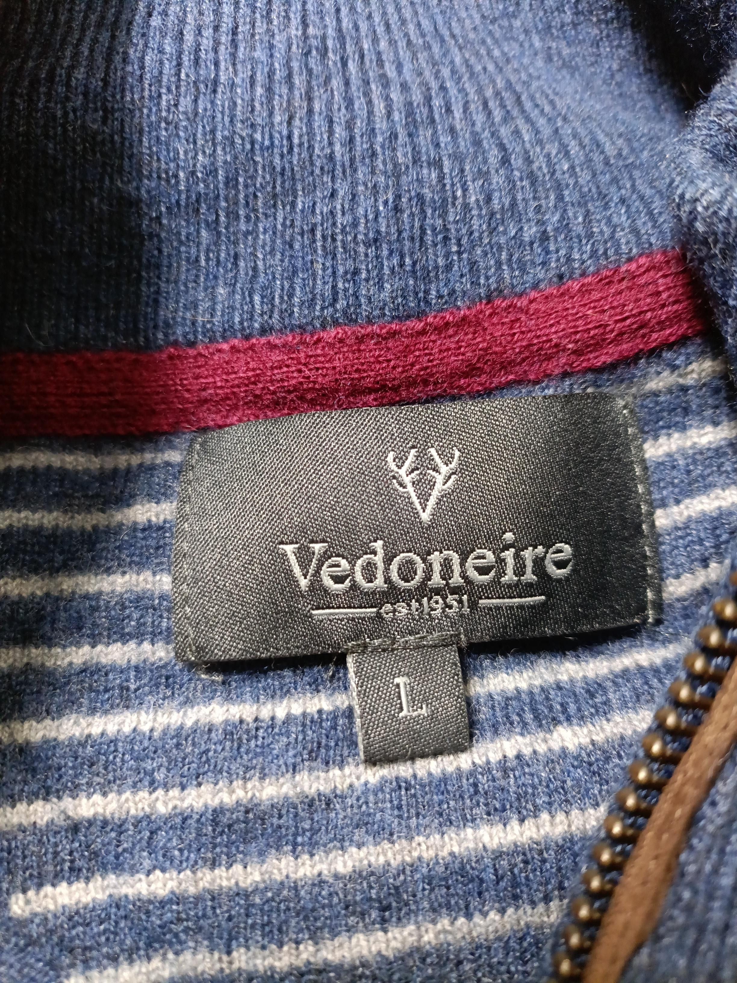 Vedoneire Men's Jumper L Blue Wool with Nylon High Neck Pullover - Image 5