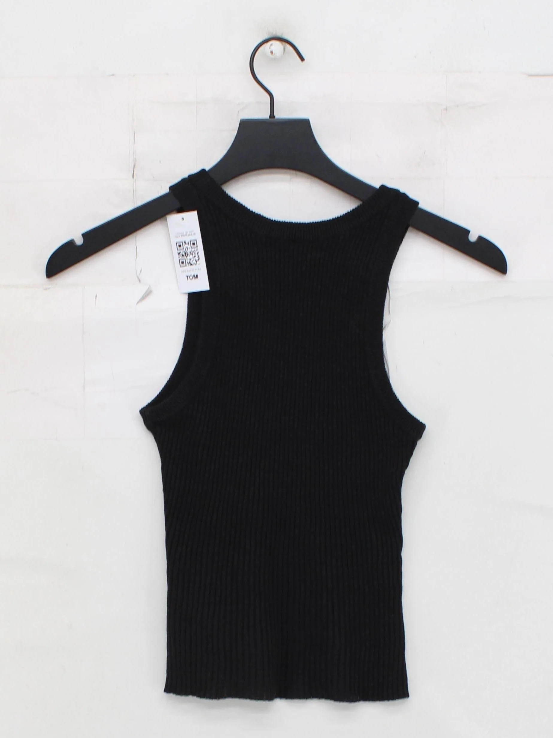 Venroy Women's T-Shirt S Black 100% Linen Sleeveless Round Neck Basic - Image 2
