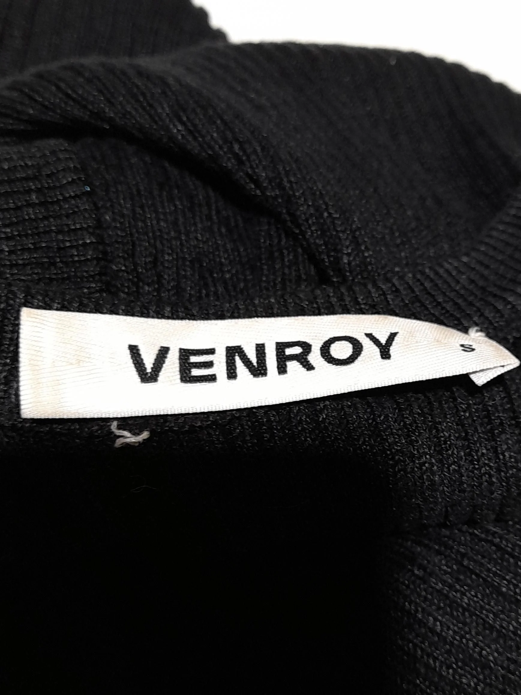 Venroy Women's T-Shirt S Black 100% Linen Sleeveless Round Neck Basic - Image 5