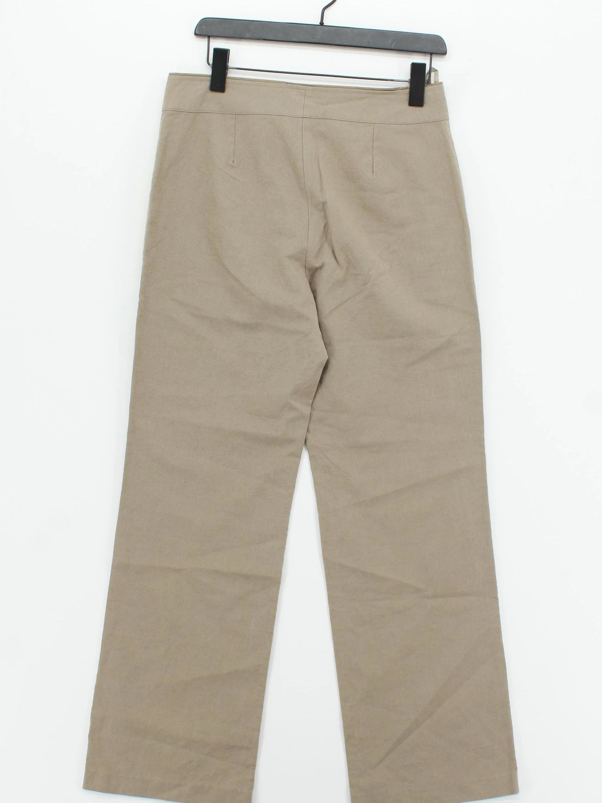 Ventilo La Colline Women's Trousers UK 14 Tan Linen with Cotton Straight Chino - Image 2