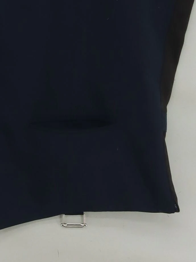 Ventura Men's Coat Chest: 44 in Blue Geometric Polyester with Viscose Overcoat - Image 4