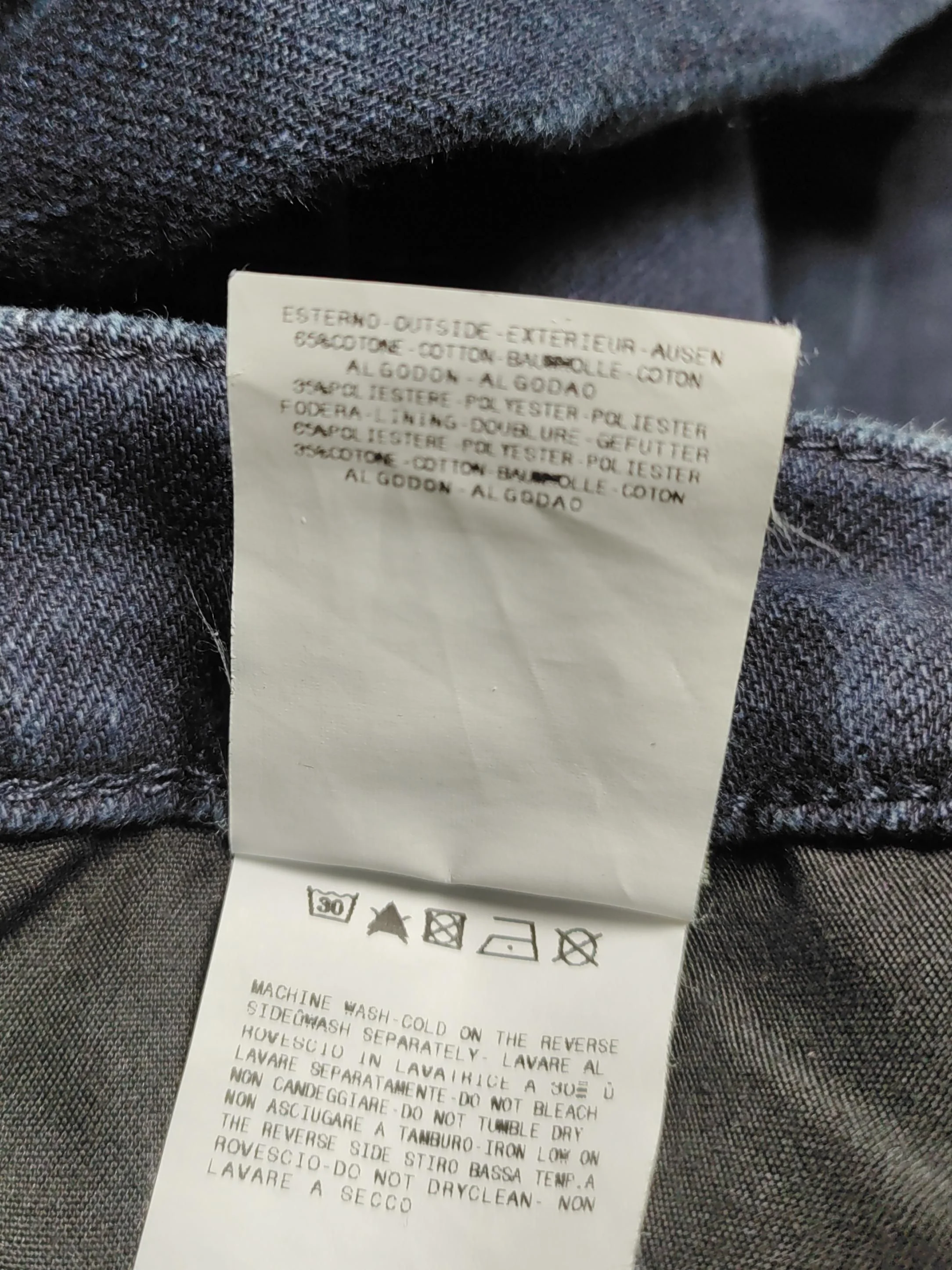 Versace Men's Jeans W 31 in Blue Cotton with Polyester Straight - Image 6