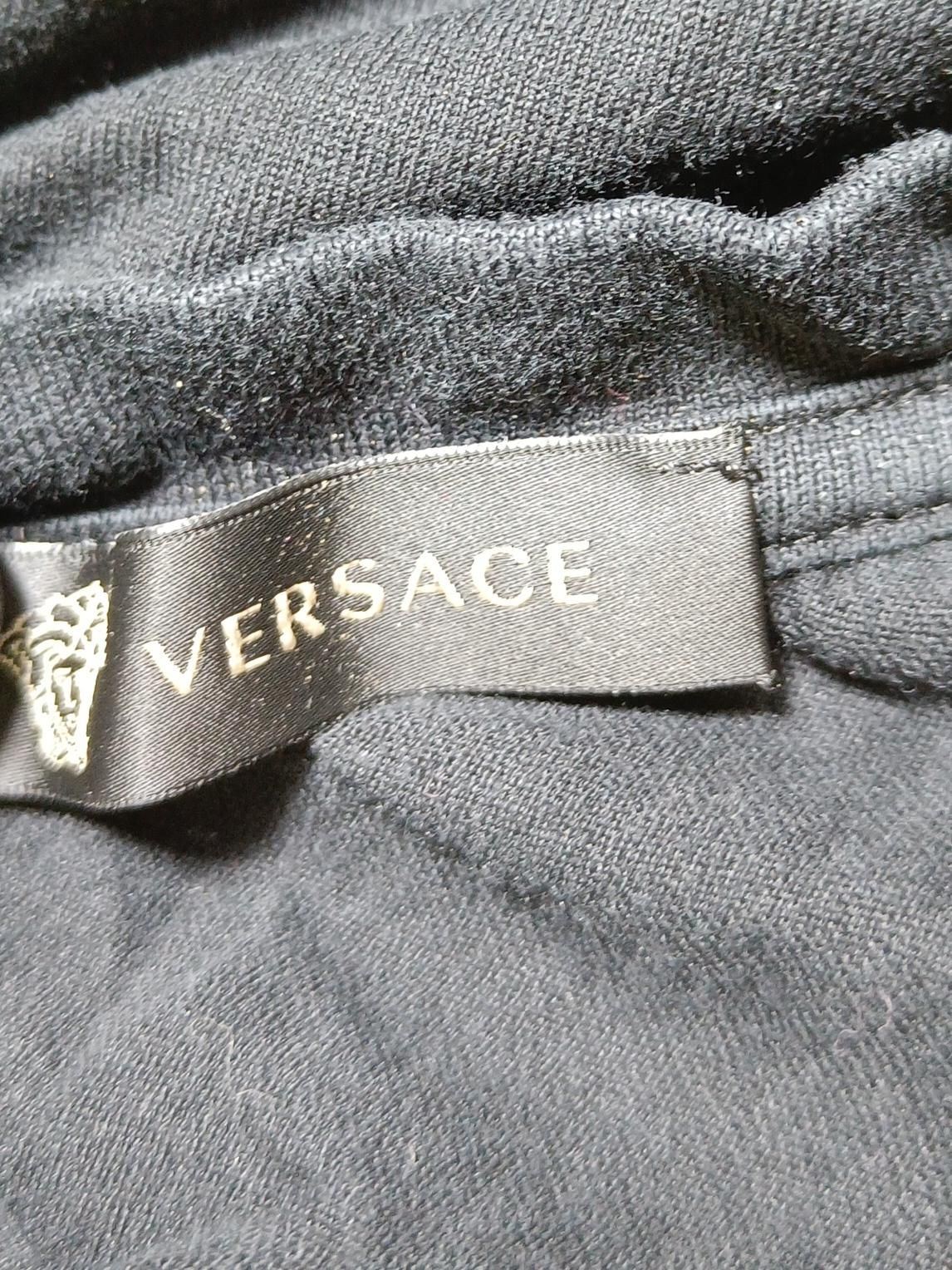 Versace Men's T-Shirt M Black Graphic 100% Cotton Basic - Image 5