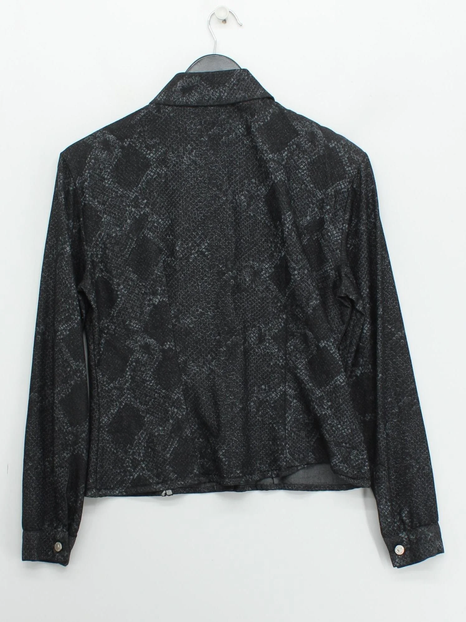 Versace Women's Shirt S Black Viscose with Polyamide, Elastane Basic - Image 2