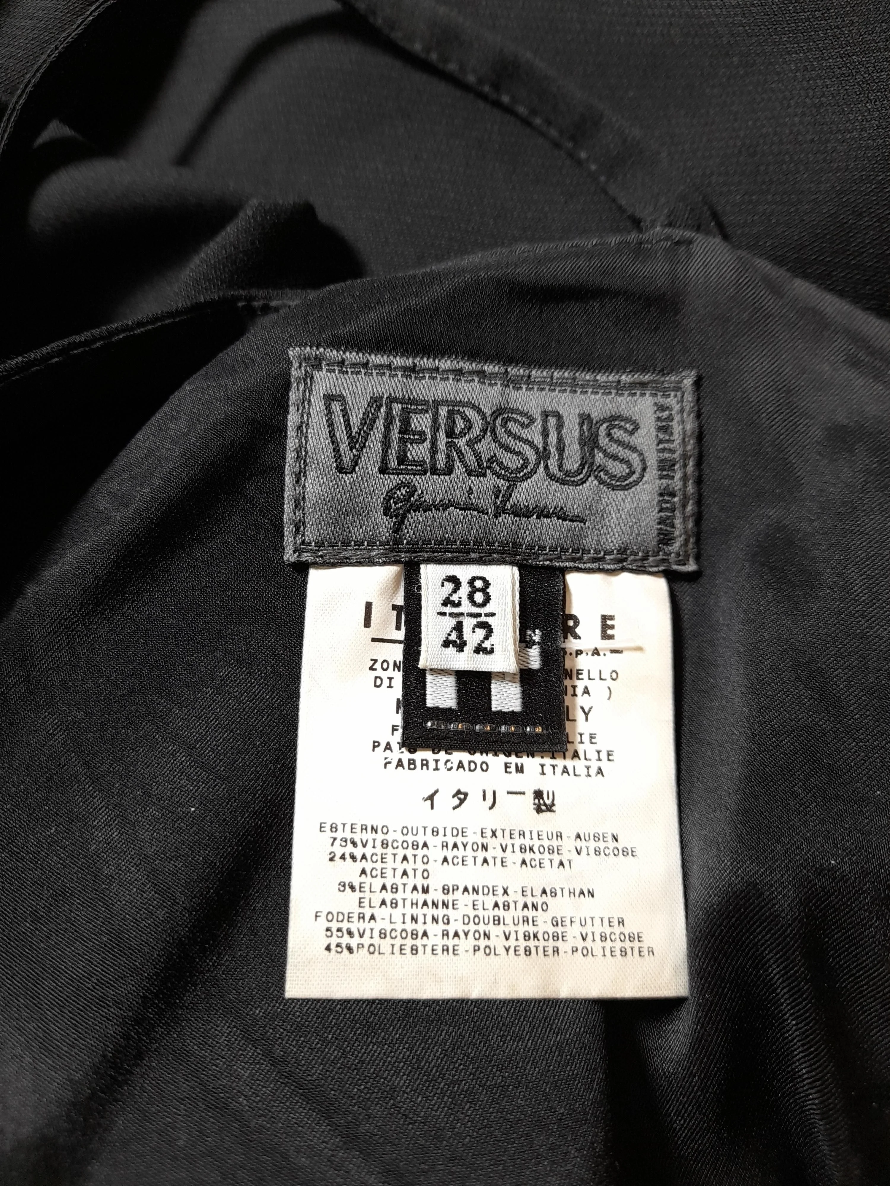 Versus Slip Midi Dress in Black - Image 5