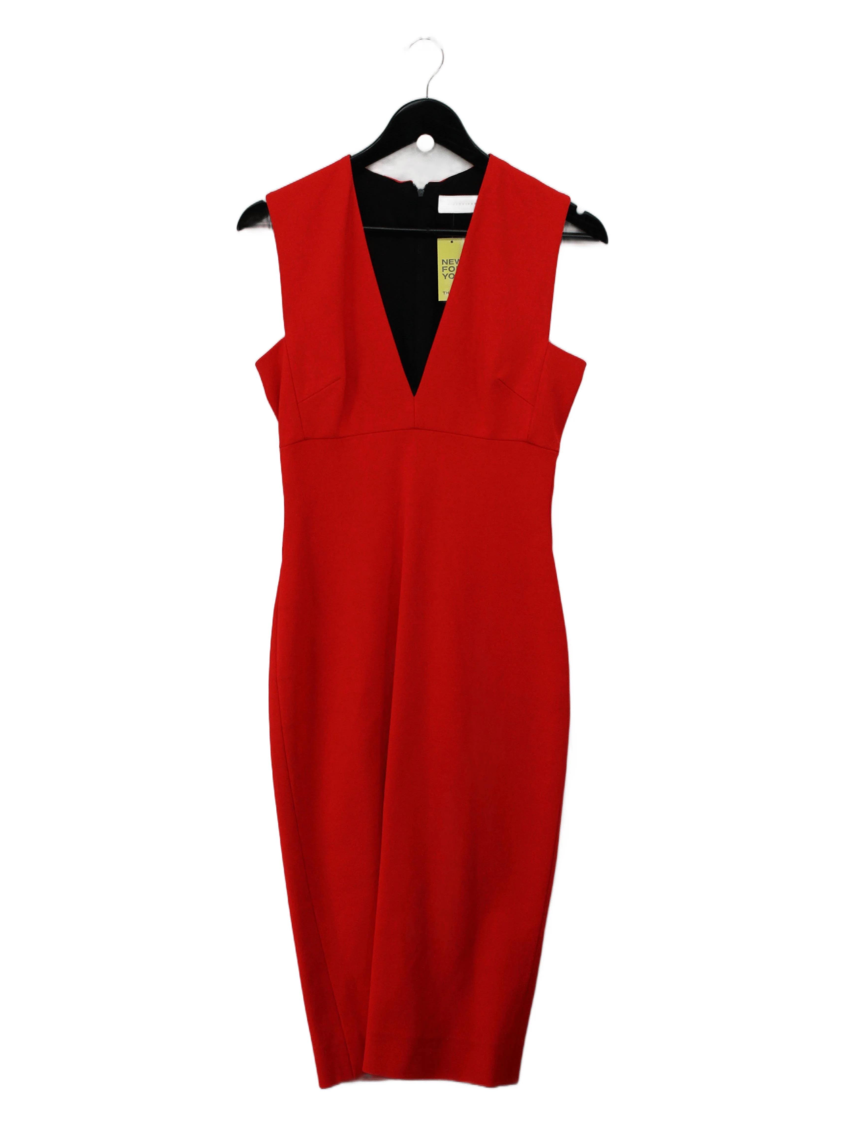 Victoria Beckham Bodycon Midi Dress UK10 in Red