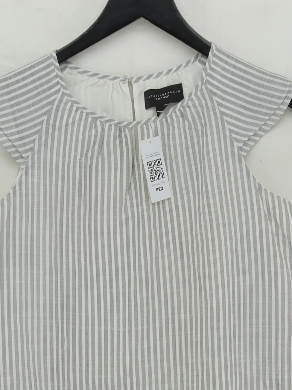 Victoria Beckham T-Shirt Mini Dress L in Grey - Image 3