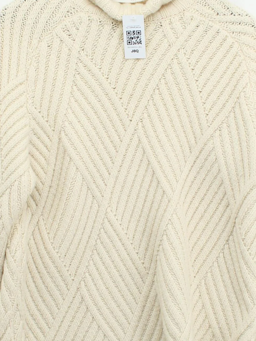 Victoria Victoria Beckham Women's Jumper XS Cream Wool with Nylon Pullover - Image 3