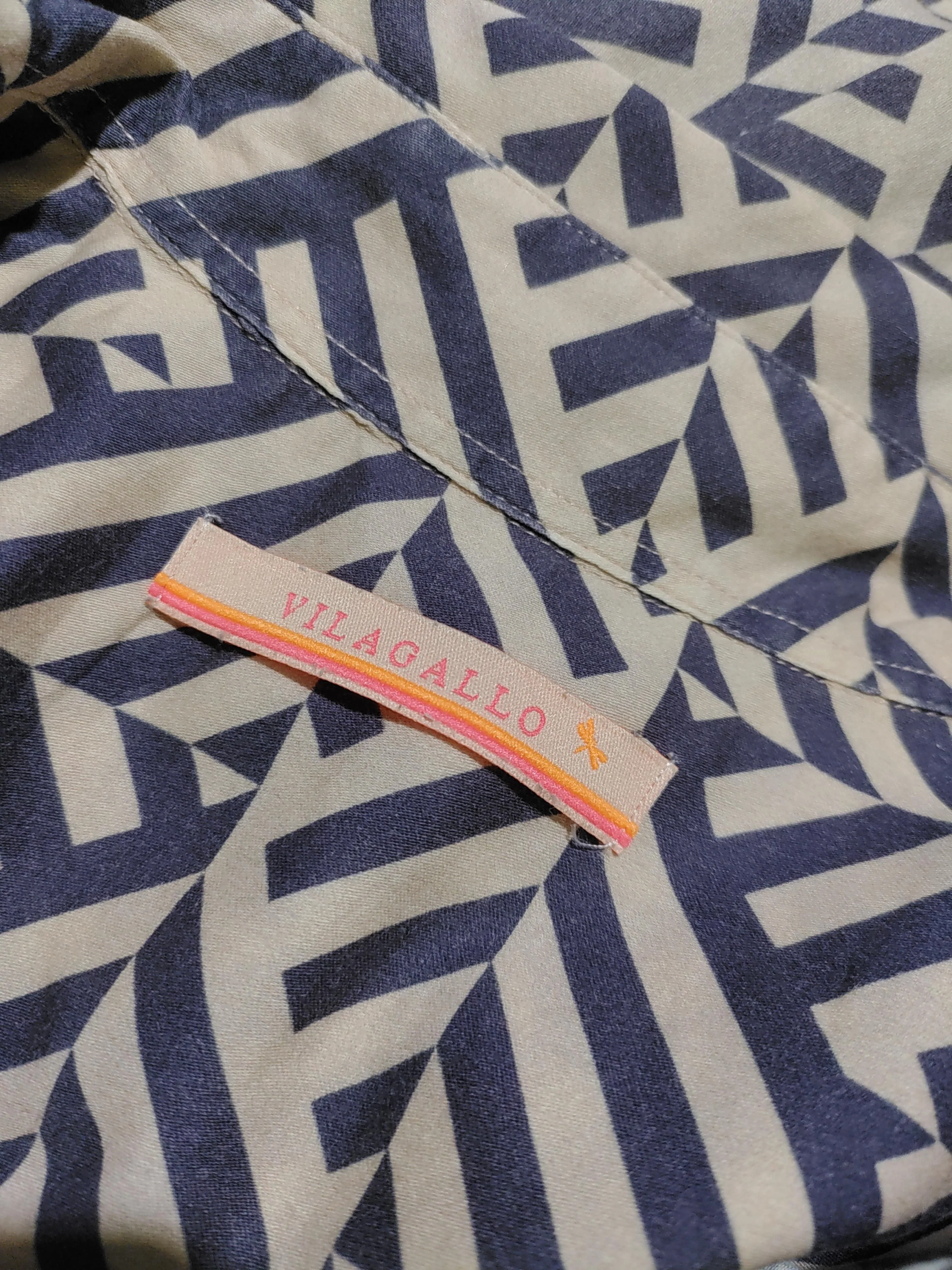 vilagallo Shirt Mini Dress M in Blue - Image 5