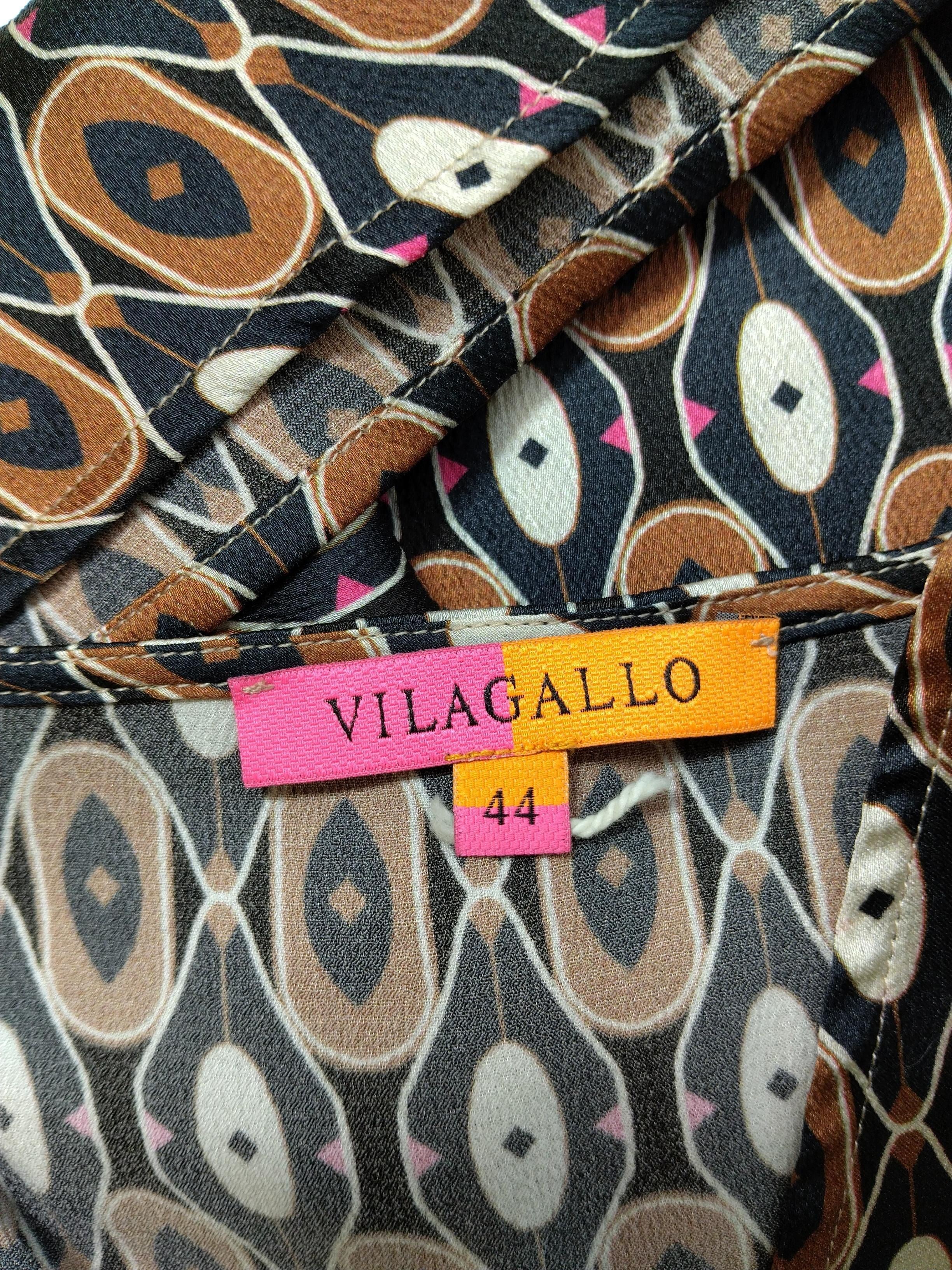 Vilagallo Women's Blouse UK 12 Multi 100% Other Basic - Image 5
