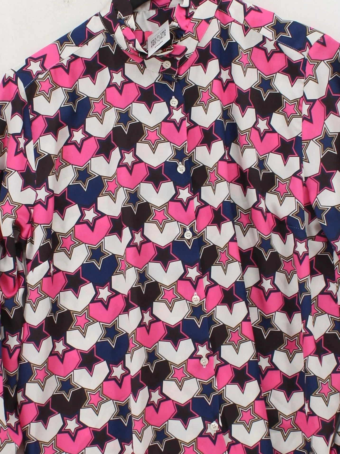 Vilagallo Women's Shirt UK 14 Multi 100% Polyester Long Sleeve Collared Basic - Image 3