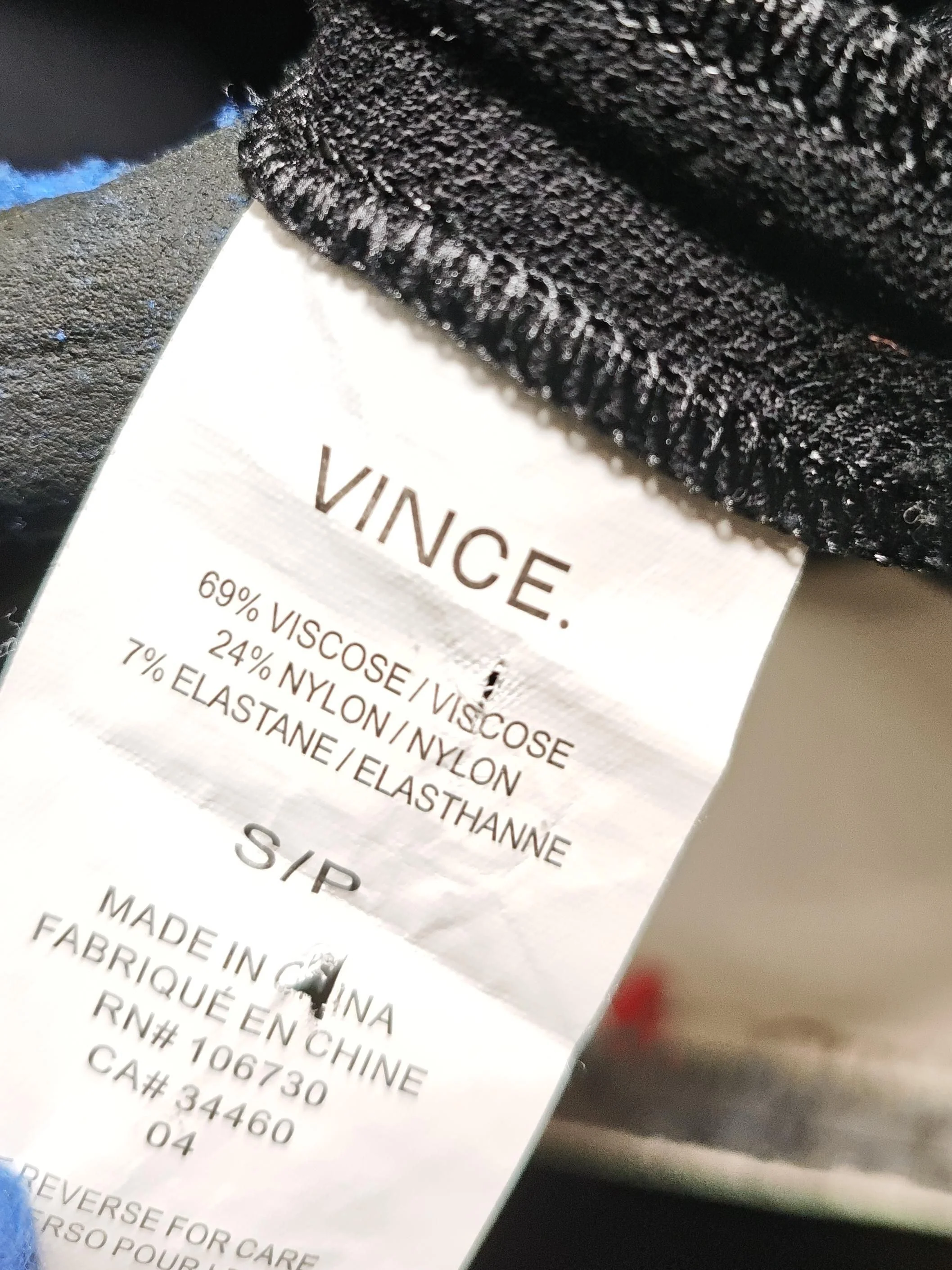 Vince Bodycon Midi Dress S in Black - Image 7