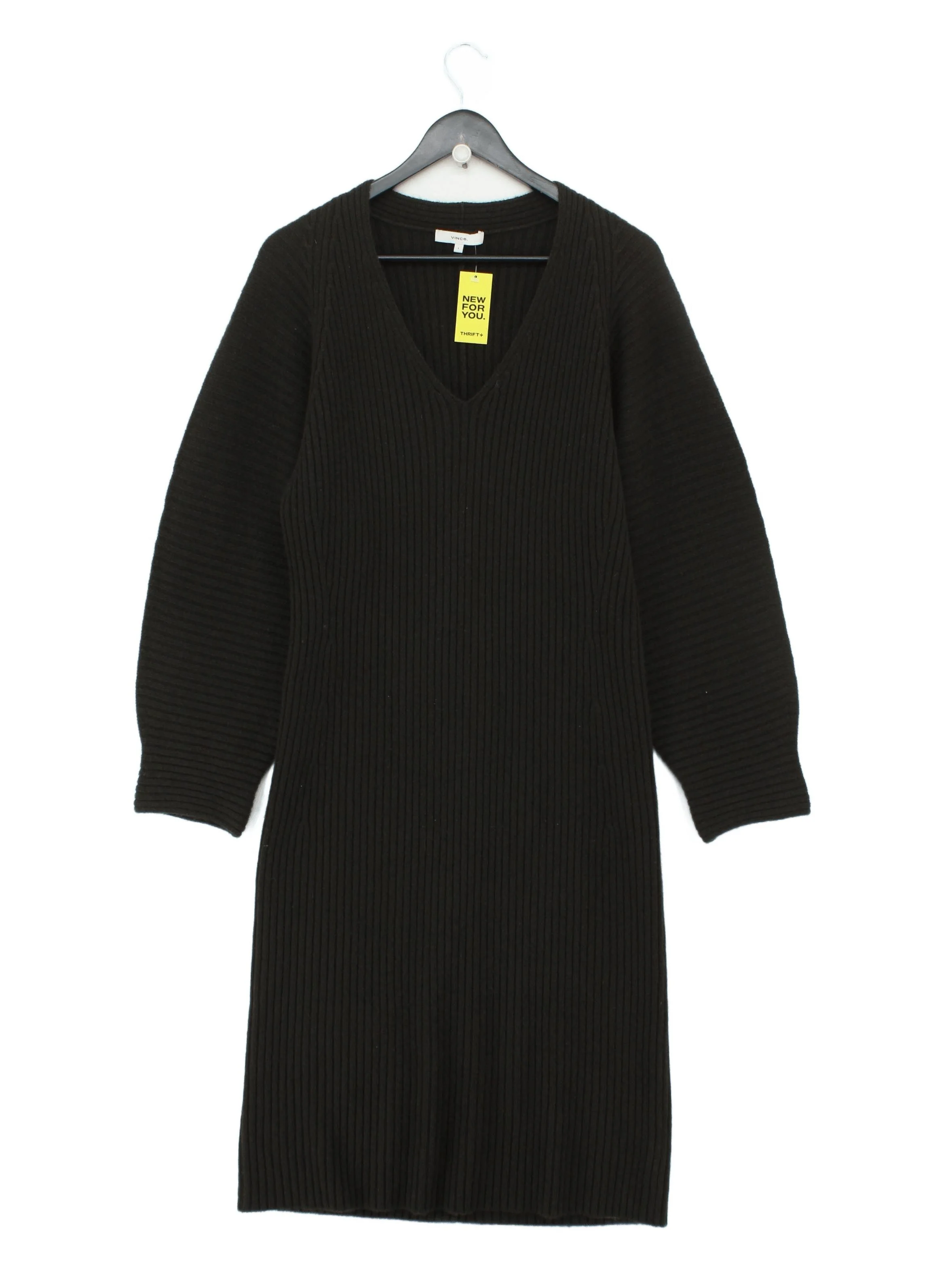 Vince Jumper Midi Dress L in Brown