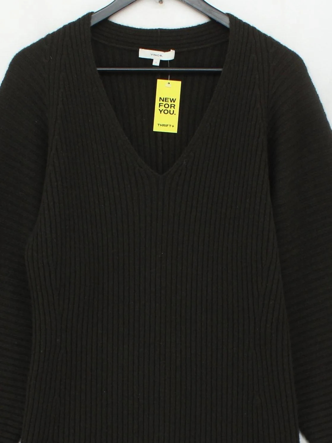 Vince Jumper Midi Dress L in Brown - Image 3