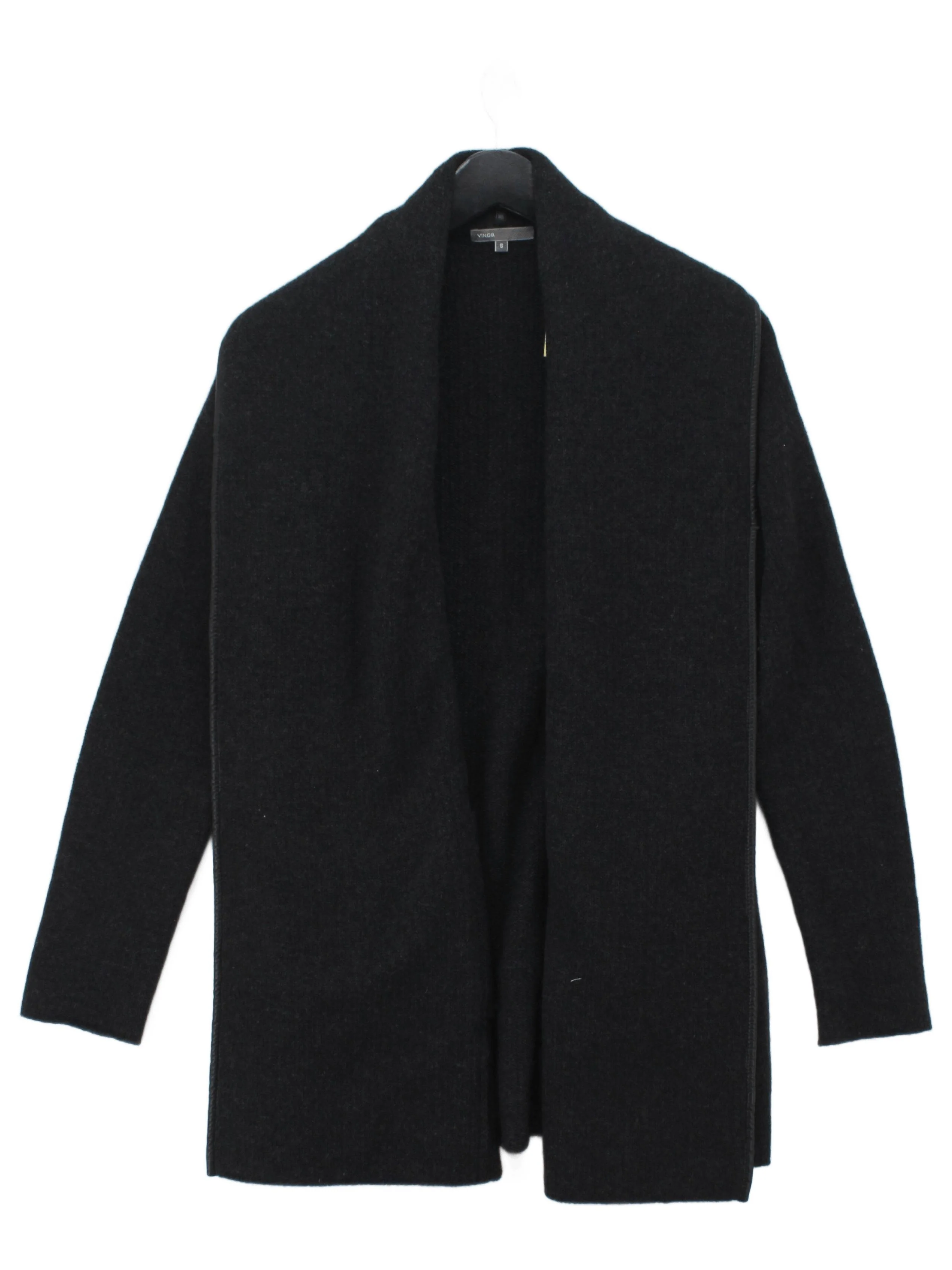 Vince Women's Cardigan S Black 100% Wool V-Neck Cardigan