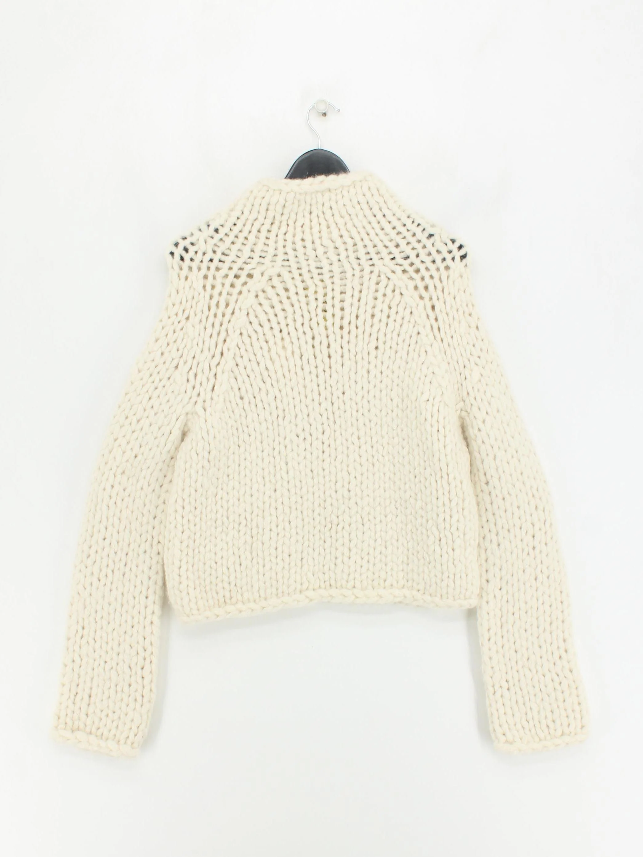 Vince Women's Jumper S Cream Wool with Nylon High Neck Pullover - Image 2