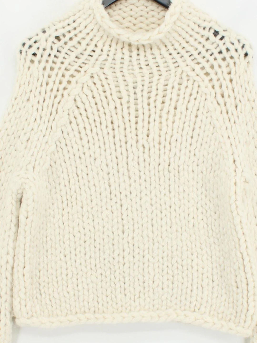 Vince Women's Jumper S Cream Wool with Nylon High Neck Pullover - Image 3