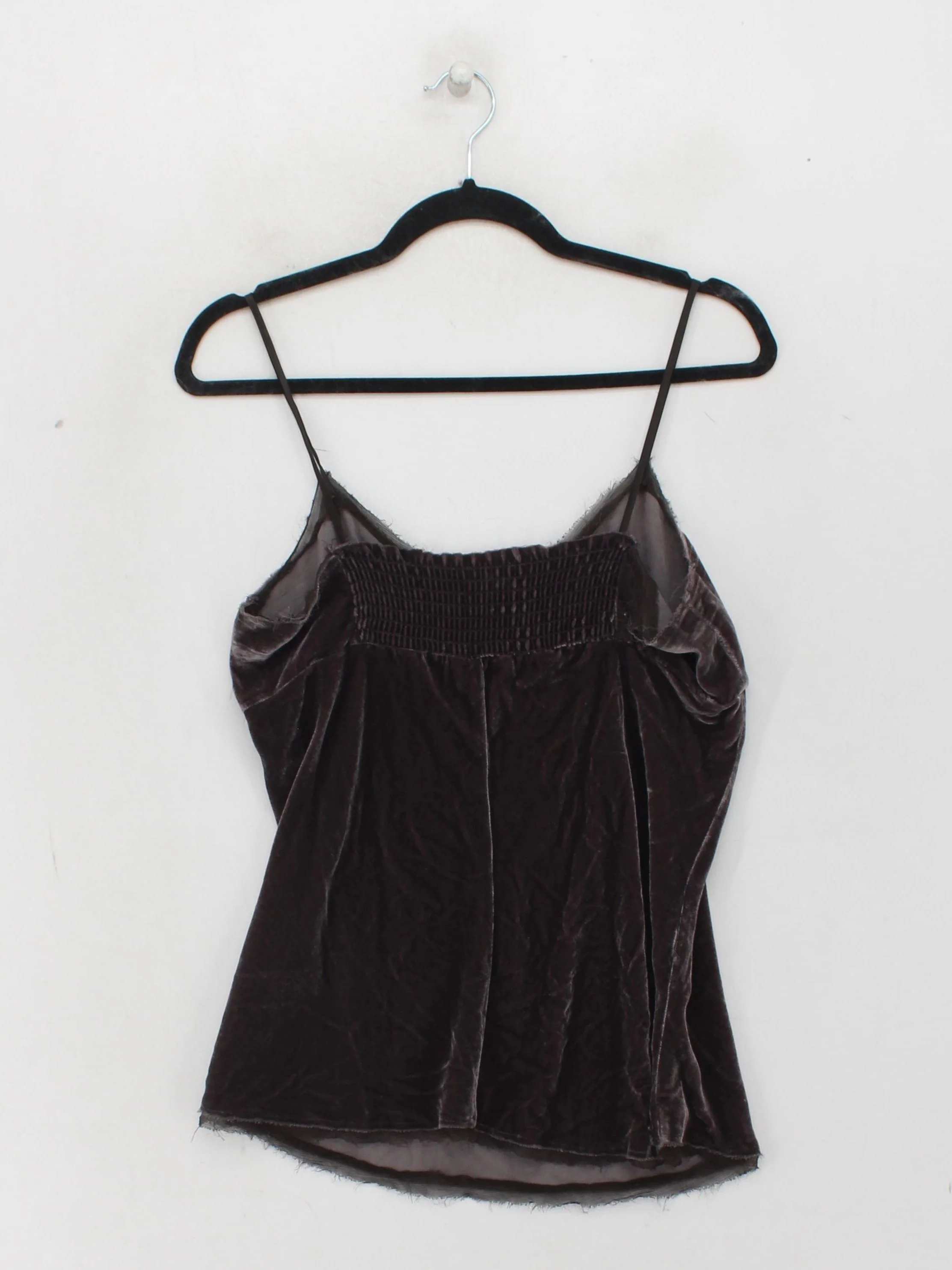 Vince Women's T-Shirt UK 8 Brown Rayon with Silk Sleeveless V-Neck Camisole - Image 2