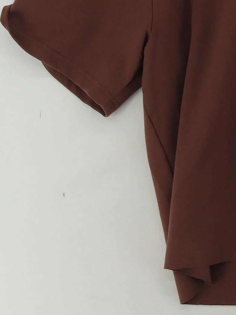 Vision Men's T-Shirt L Brown Polyester with Cotton, Elastane Basic New with tags - Image 4