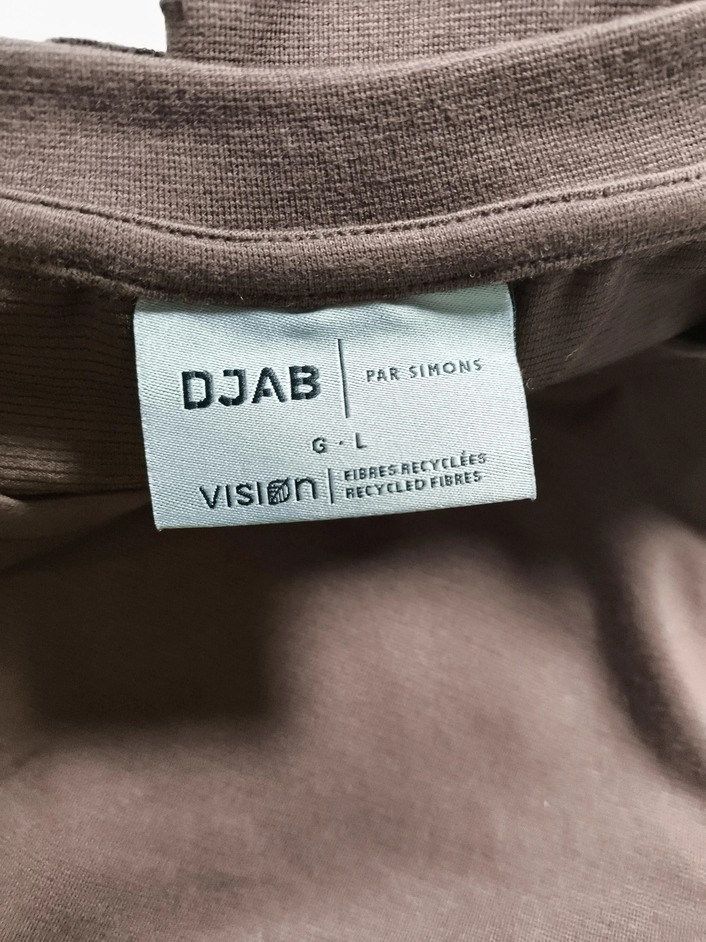 Vision Men's T-Shirt L Brown Polyester with Cotton, Elastane Basic New with tags - Image 5