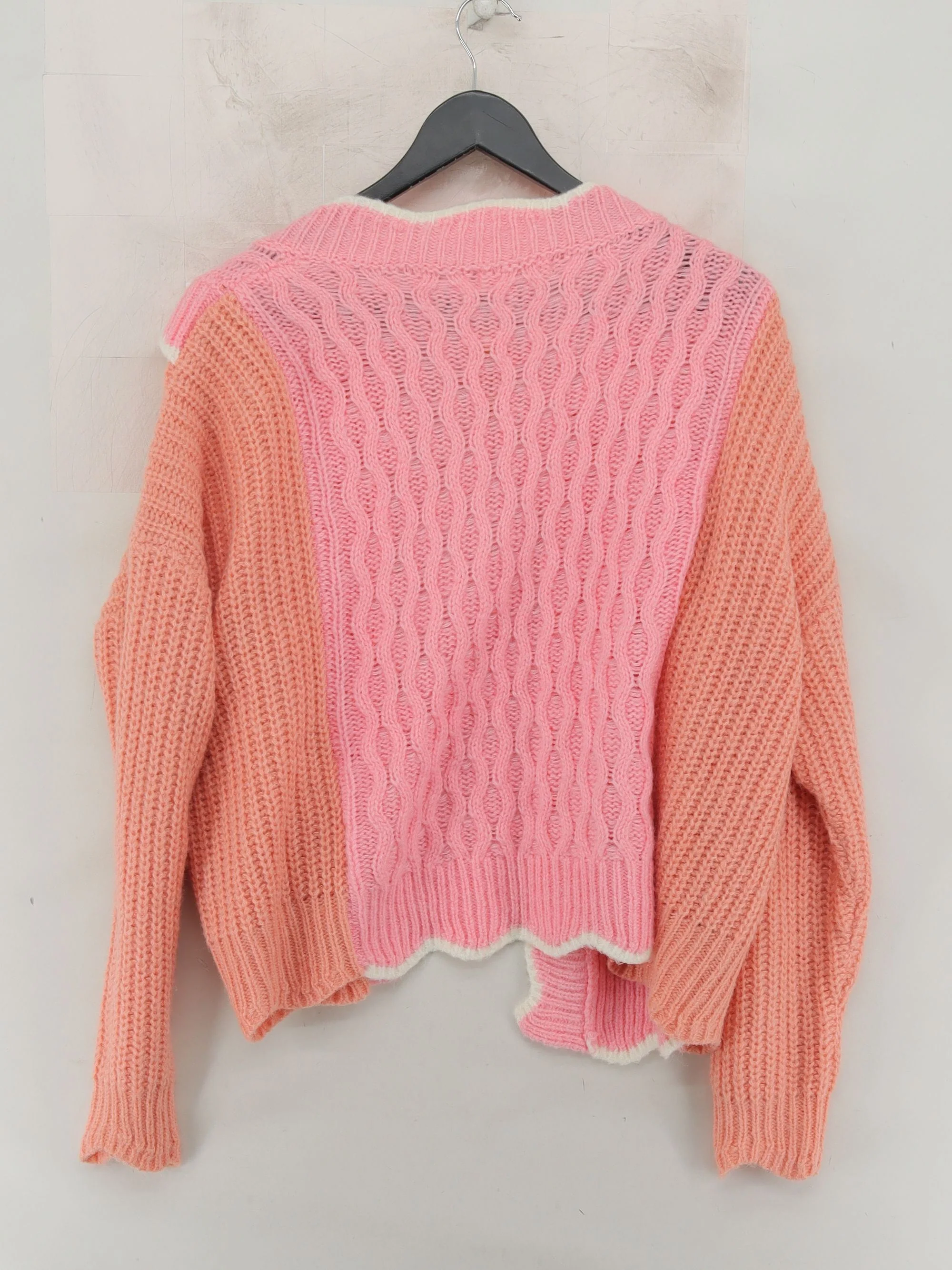 Vita Grace Women's Cardigan M Pink Acrylic with Nylon, Wool, Mohair Cardigan - Image 2